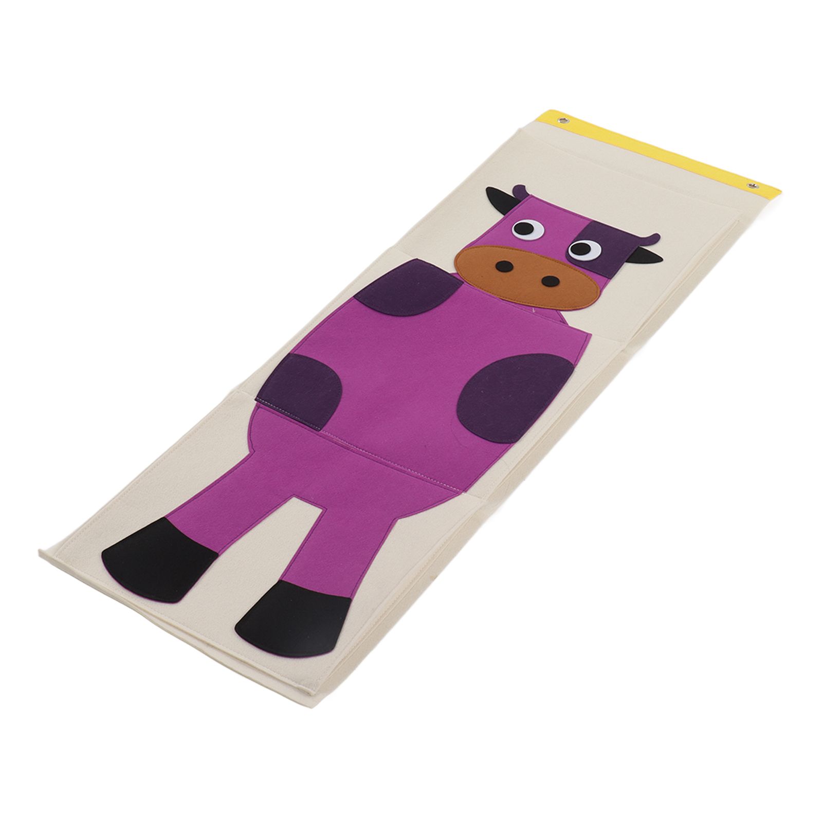 Wall Mounted Storage Bag 3 Layers Closet Crib Cartoon Felt Animal Type Over view 10