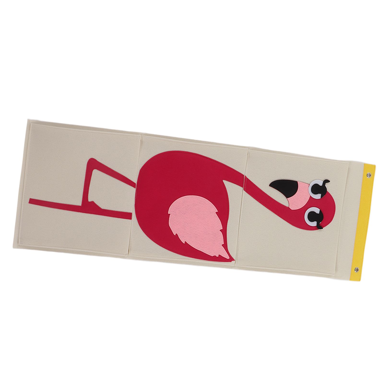 Wall Mounted Storage Bag 3 Layers Closet Crib Cartoon Felt Animal Type Over view 4