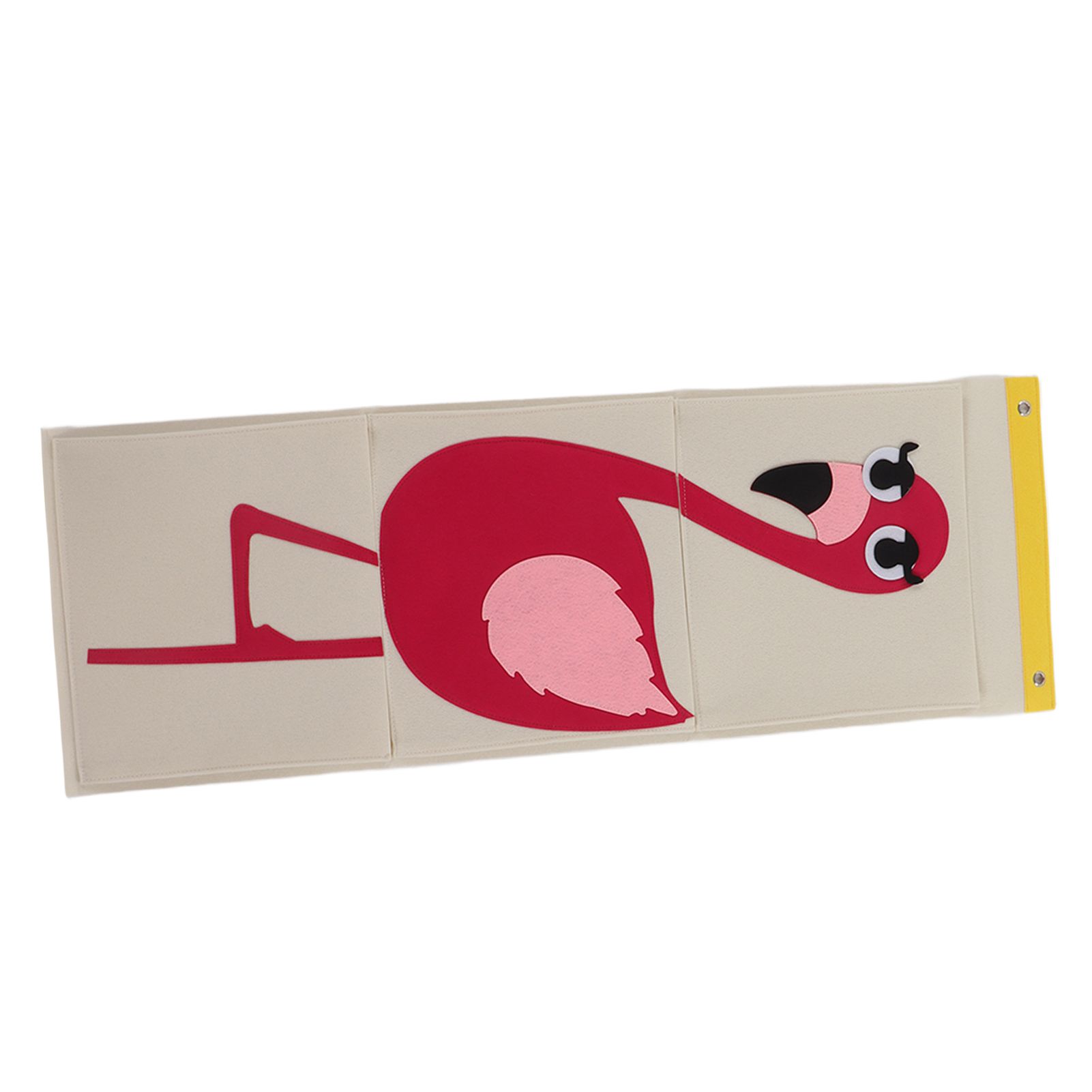 Wall Mounted Storage Bag 3 Layers Closet Crib Cartoon Felt Animal Type Over view 5
