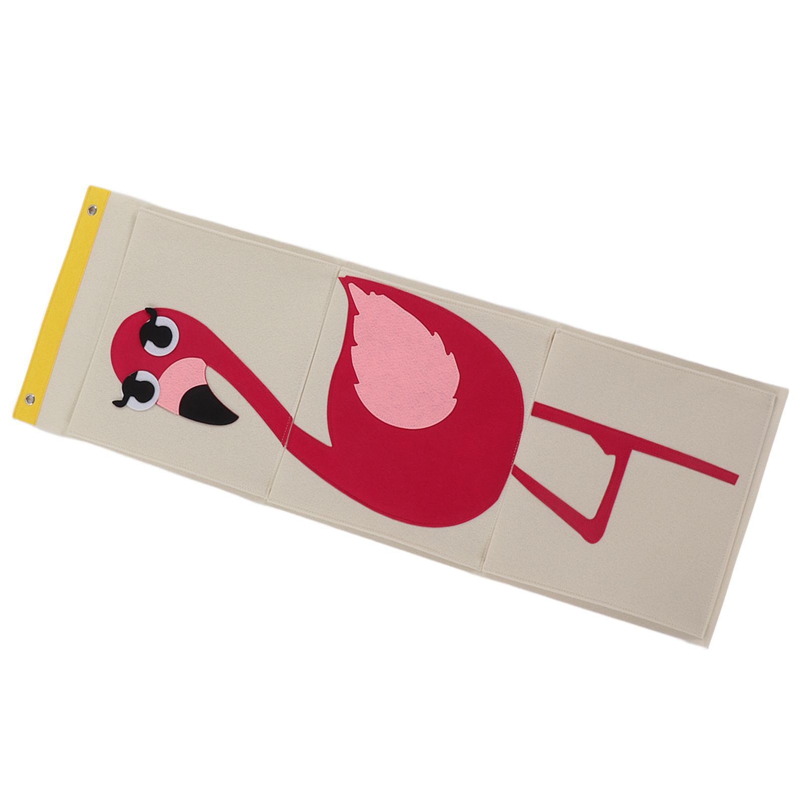 Wall Mounted Storage Bag 3 Layers Closet Crib Cartoon Felt Animal Type Over view 6