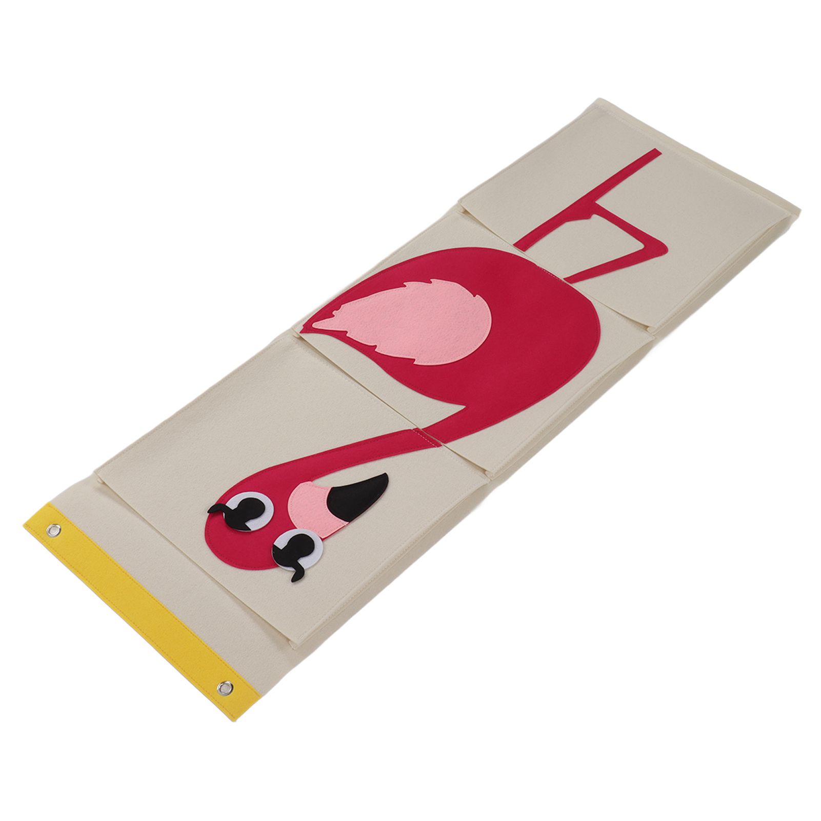 Wall Mounted Storage Bag 3 Layers Closet Crib Cartoon Felt Animal Type Over view 15