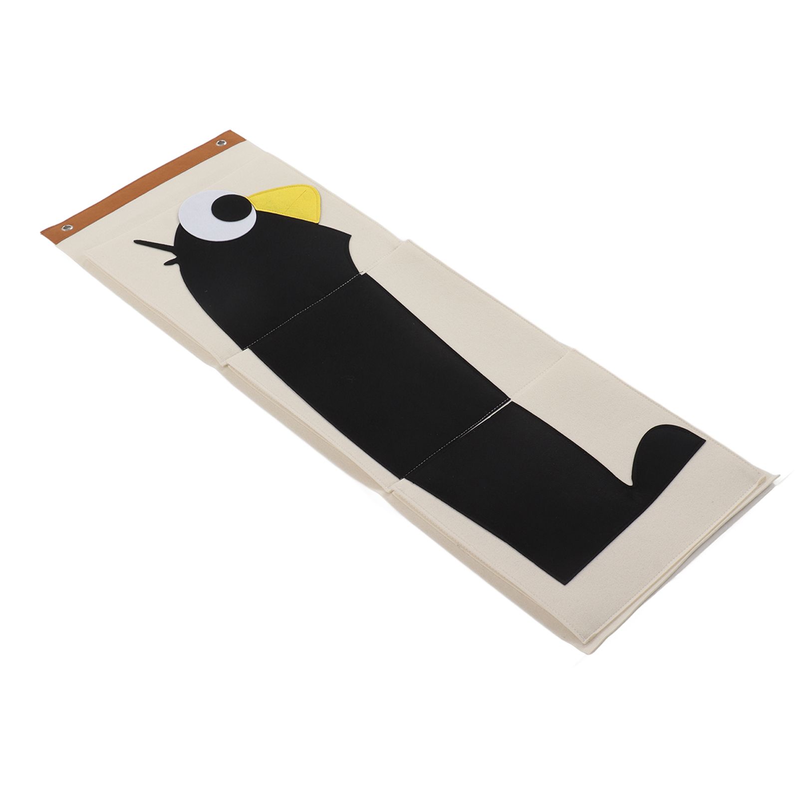 Wall Mounted Storage Bag 3 Layers Closet Crib Cartoon Felt Animal Type Over view 3