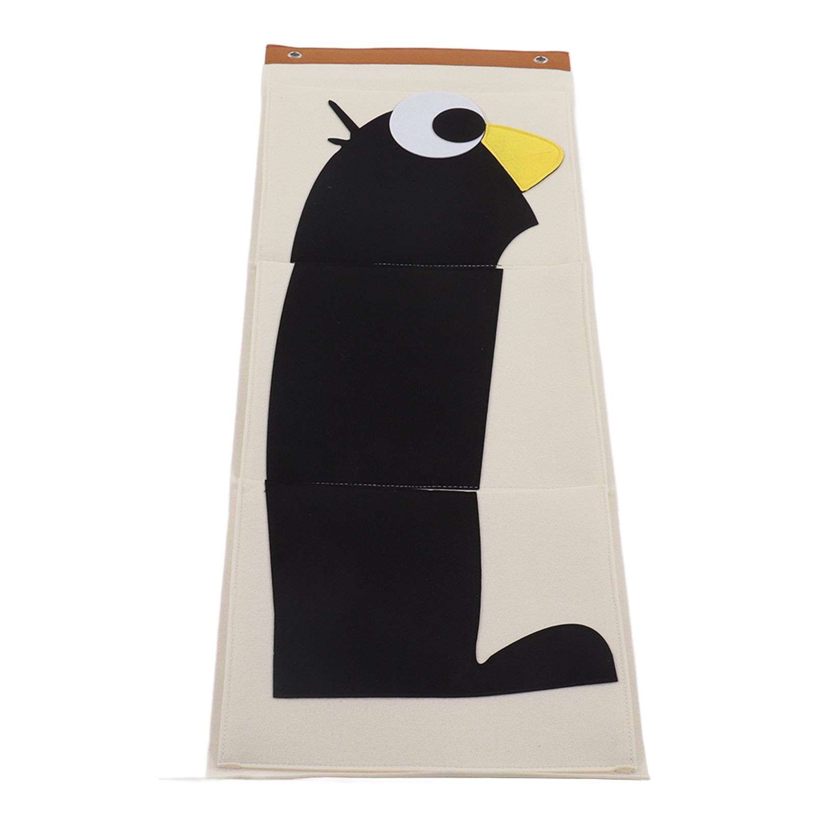 Wall Mounted Storage Bag 3 Layers Closet Crib Cartoon Felt Animal Type Over view 4