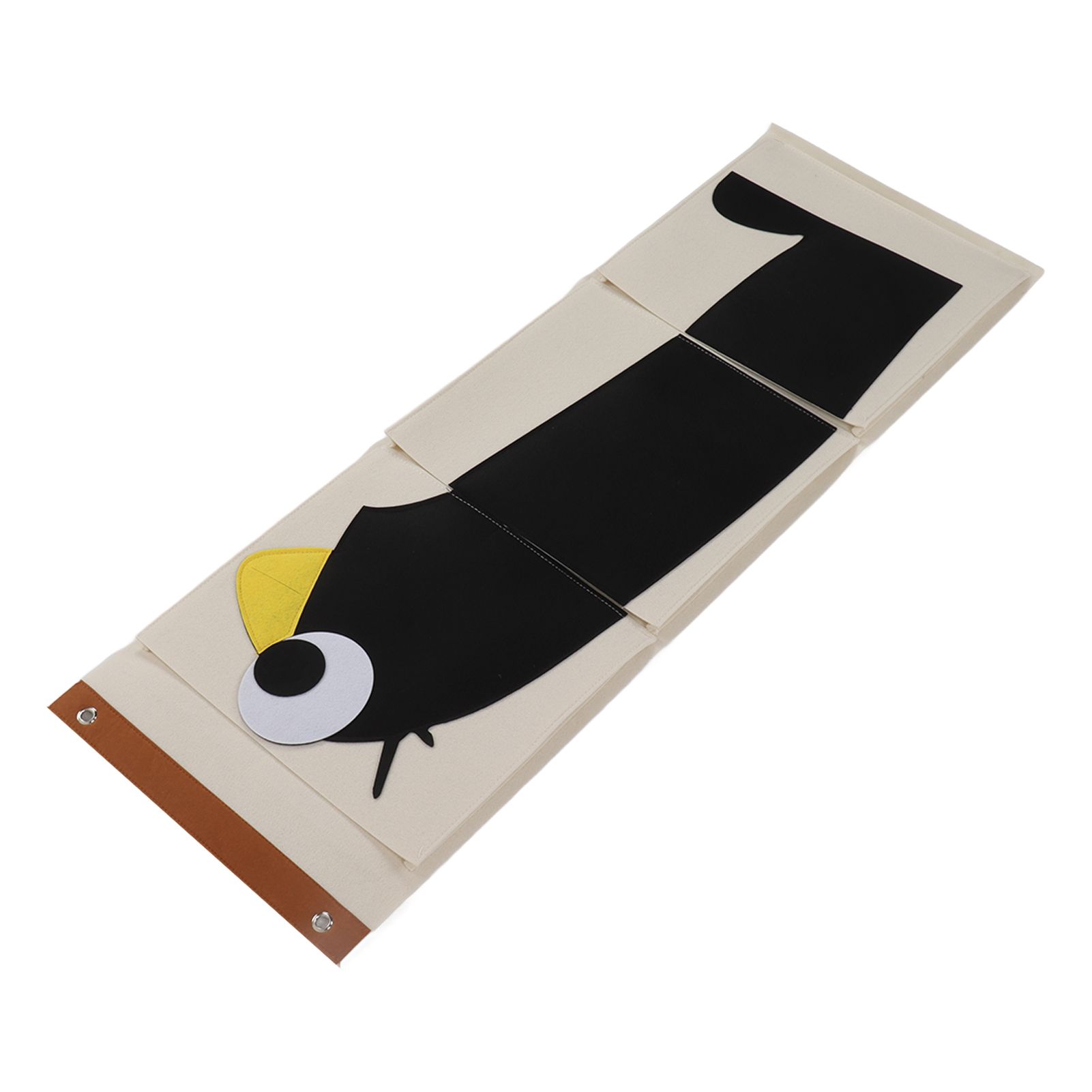Wall Mounted Storage Bag 3 Layers Closet Crib Cartoon Felt Animal Type Over view 5