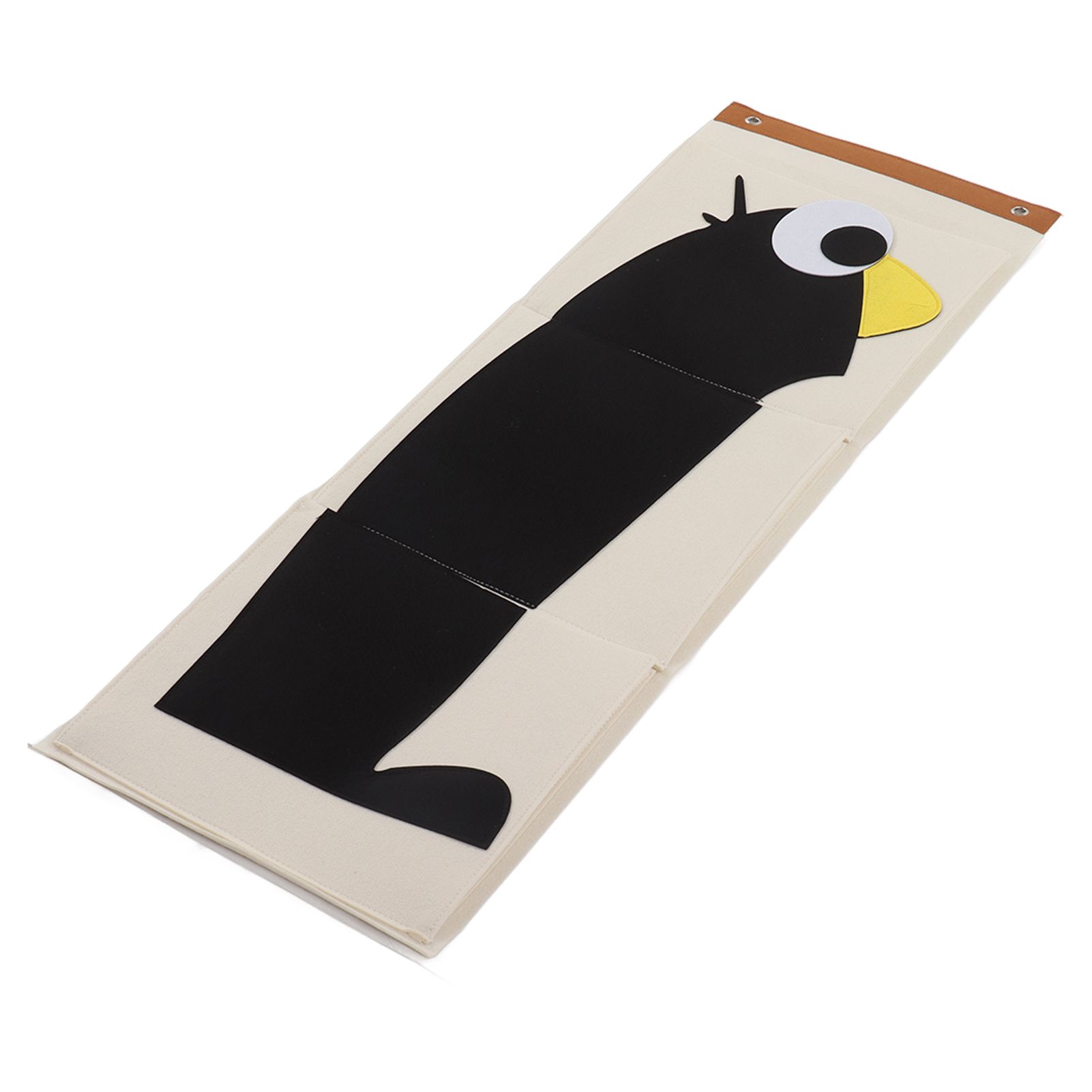 Wall Mounted Storage Bag 3 Layers Closet Crib Cartoon Felt Animal Type Over view 6