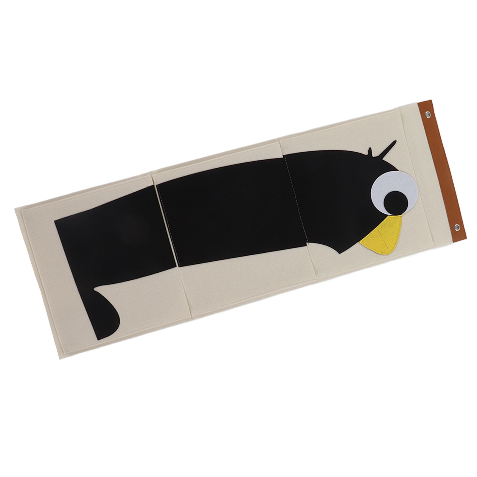 Wall Mounted Storage Bag 3 Layers Closet Crib Cartoon Felt Animal Type Over view 9