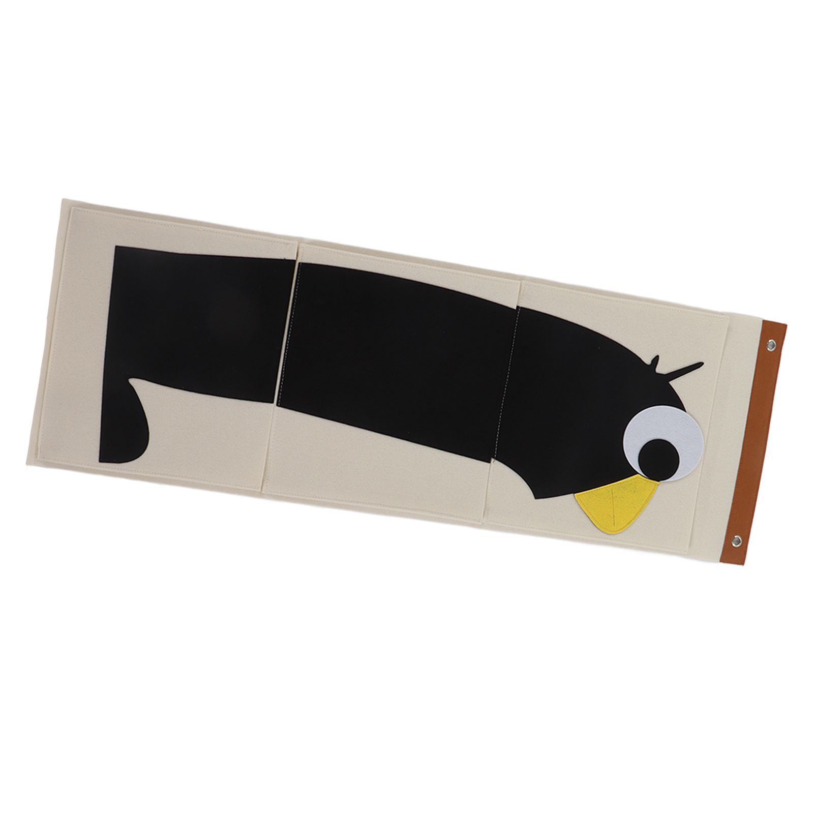Wall Mounted Storage Bag 3 Layers Closet Crib Cartoon Felt Animal Type Over view 10