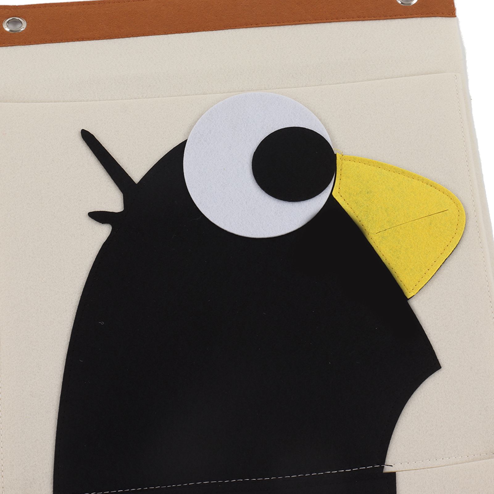 Wall Mounted Storage Bag 3 Layers Closet Crib Cartoon Felt Animal Type Over view 13