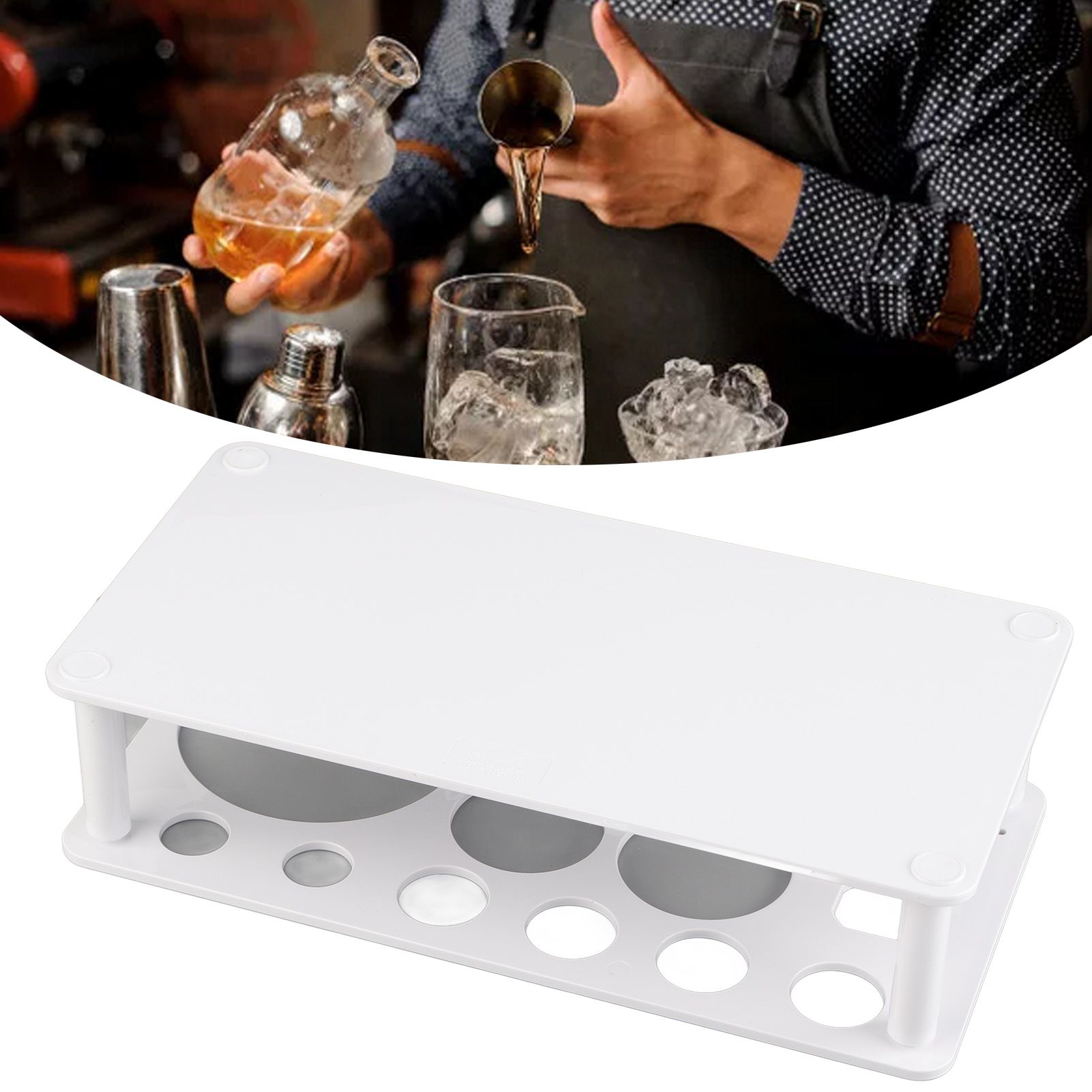 Bartender Kit Stand Space Saving Organize Storage Plastic Bartending Tool view 12
