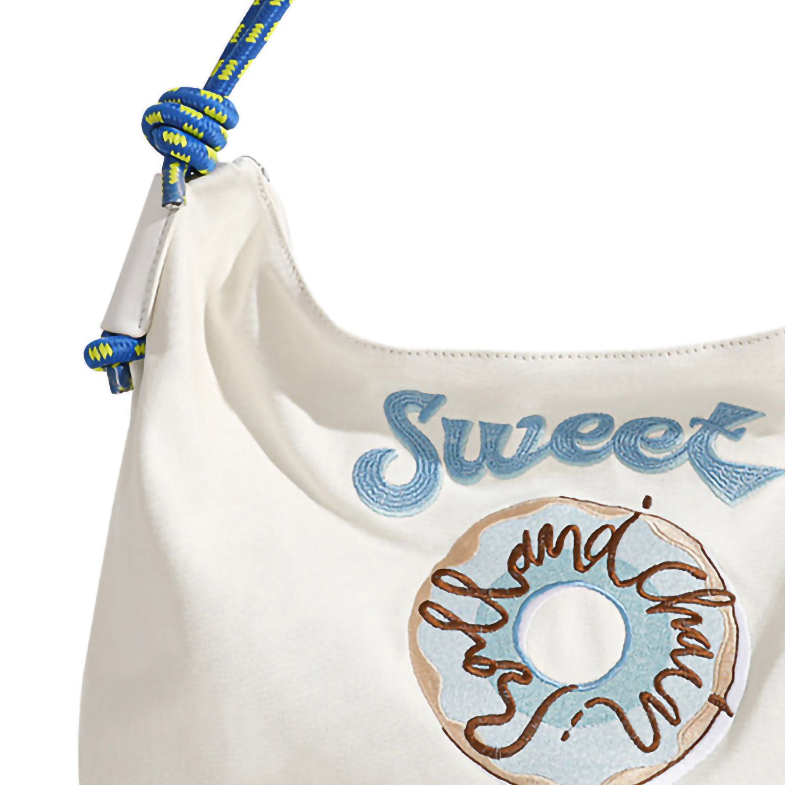 Large Capacity Canvas Bags Hand Embroidered Underarm Bag Versatile Women Tote view 4