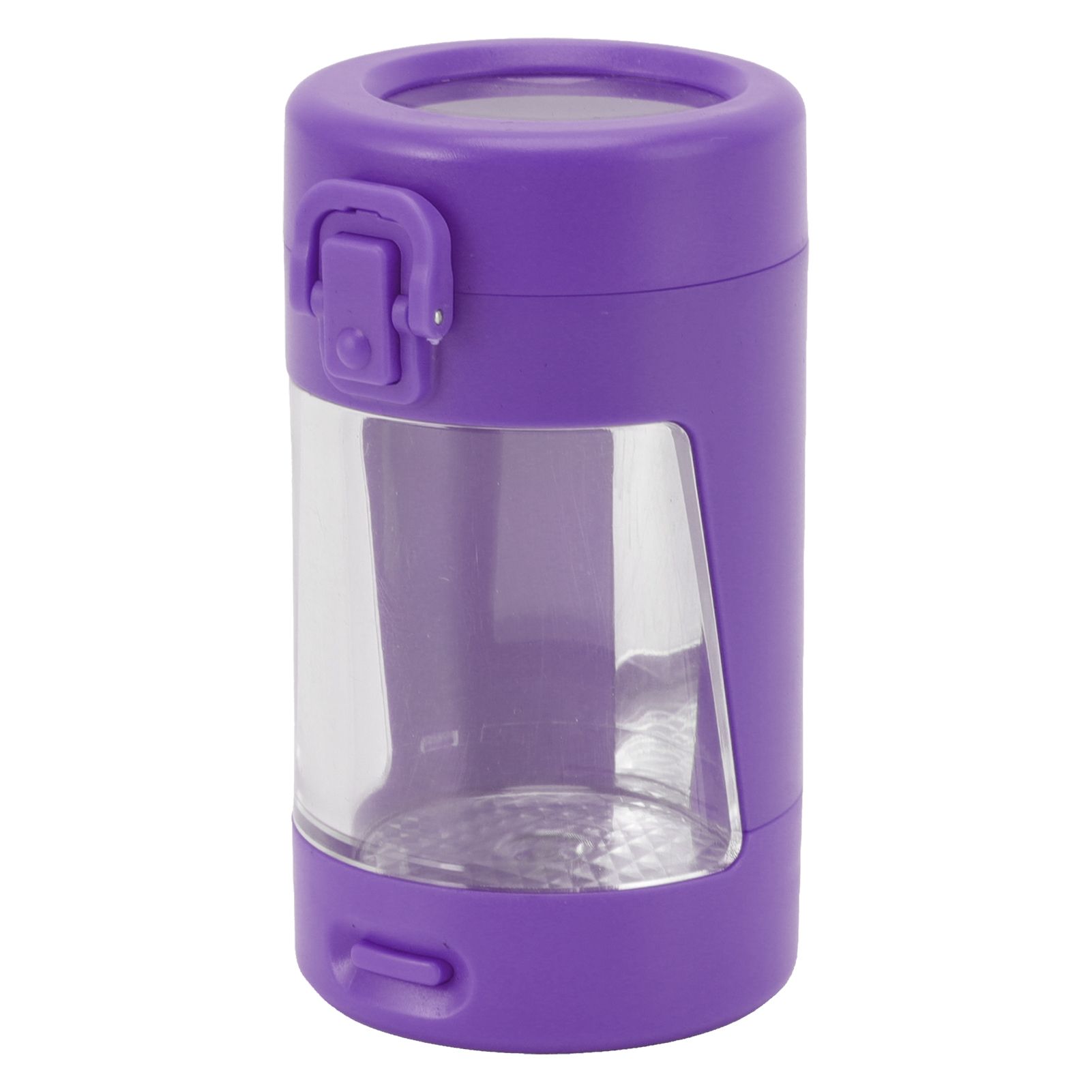 Glow Storage Jar with Grinder LED Waterproof Transparent Glass Seal Jar with view 2