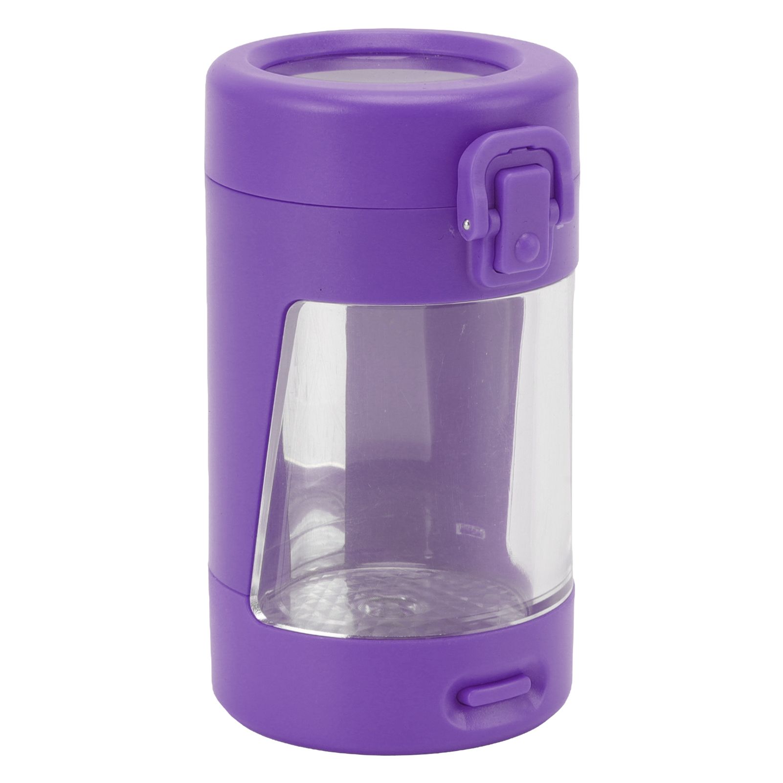 Glow Storage Jar with Grinder LED Waterproof Transparent Glass Seal Jar with view 3