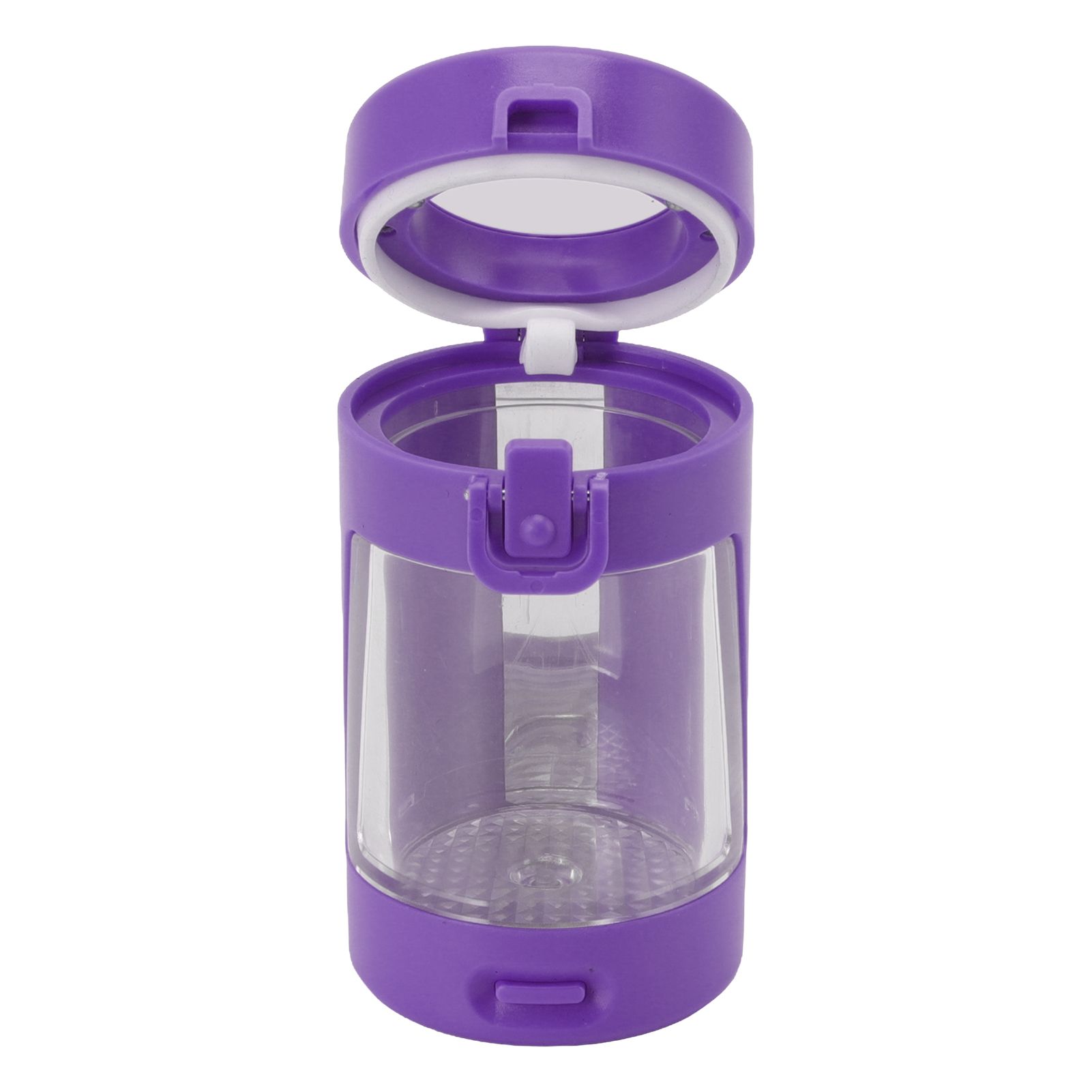 Glow Storage Jar with Grinder LED Waterproof Transparent Glass Seal Jar with view 5