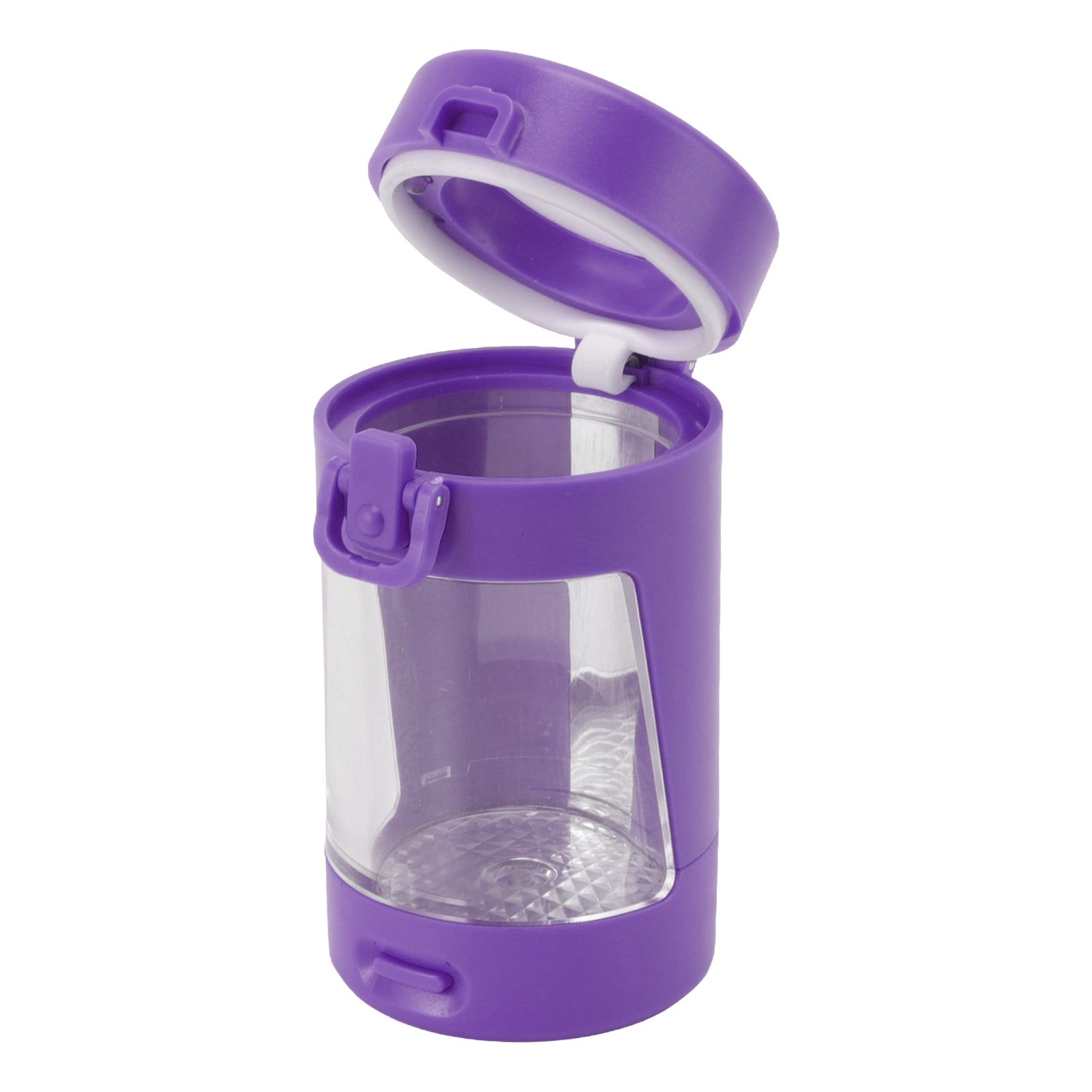 Glow Storage Jar with Grinder LED Waterproof Transparent Glass Seal Jar with view 6