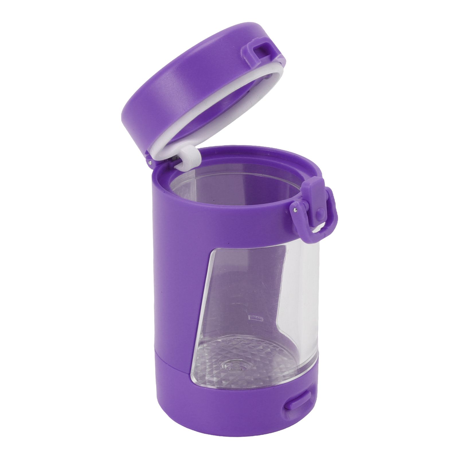 Glow Storage Jar with Grinder LED Waterproof Transparent Glass Seal Jar with view 7