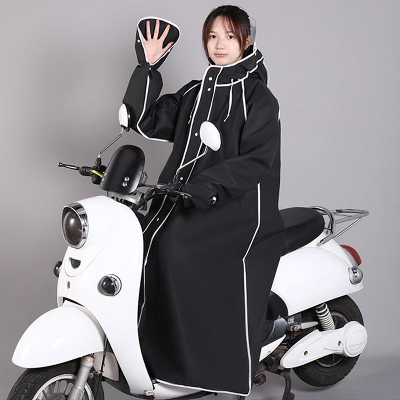 Adult Raincoat Rainstorm Proof Hiking Cycling Raincoat with Double Hat Brim