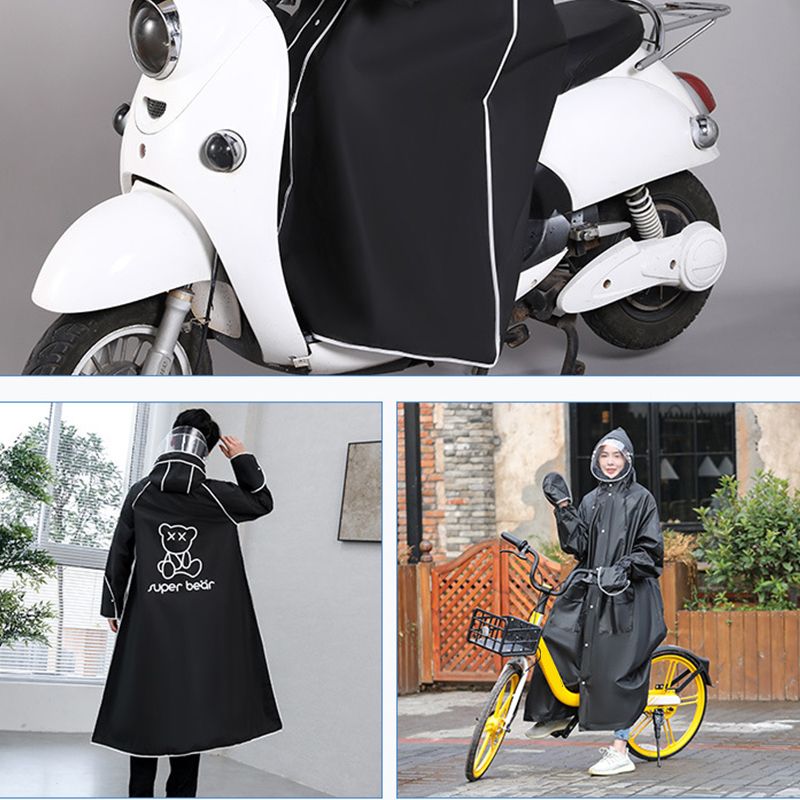 Adult Raincoat Rainstorm Proof Hiking Cycling Raincoat with Double Hat Brim view 3
