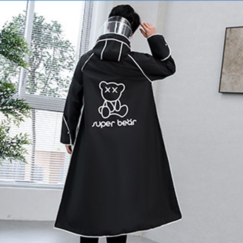 Adult Raincoat Rainstorm Proof Hiking Cycling Raincoat with Double Hat Brim view 4
