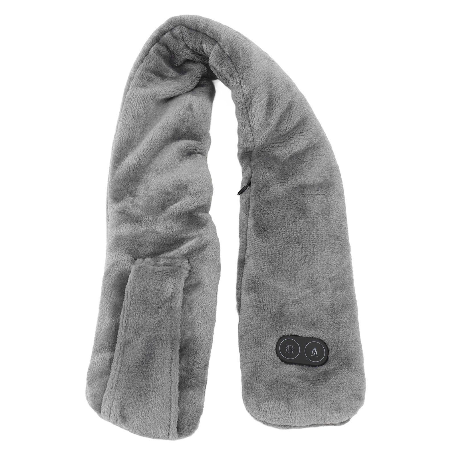 Heating Scarf USB Powered Soft Warm Soreness Relief Vibration Massage Pure view 2