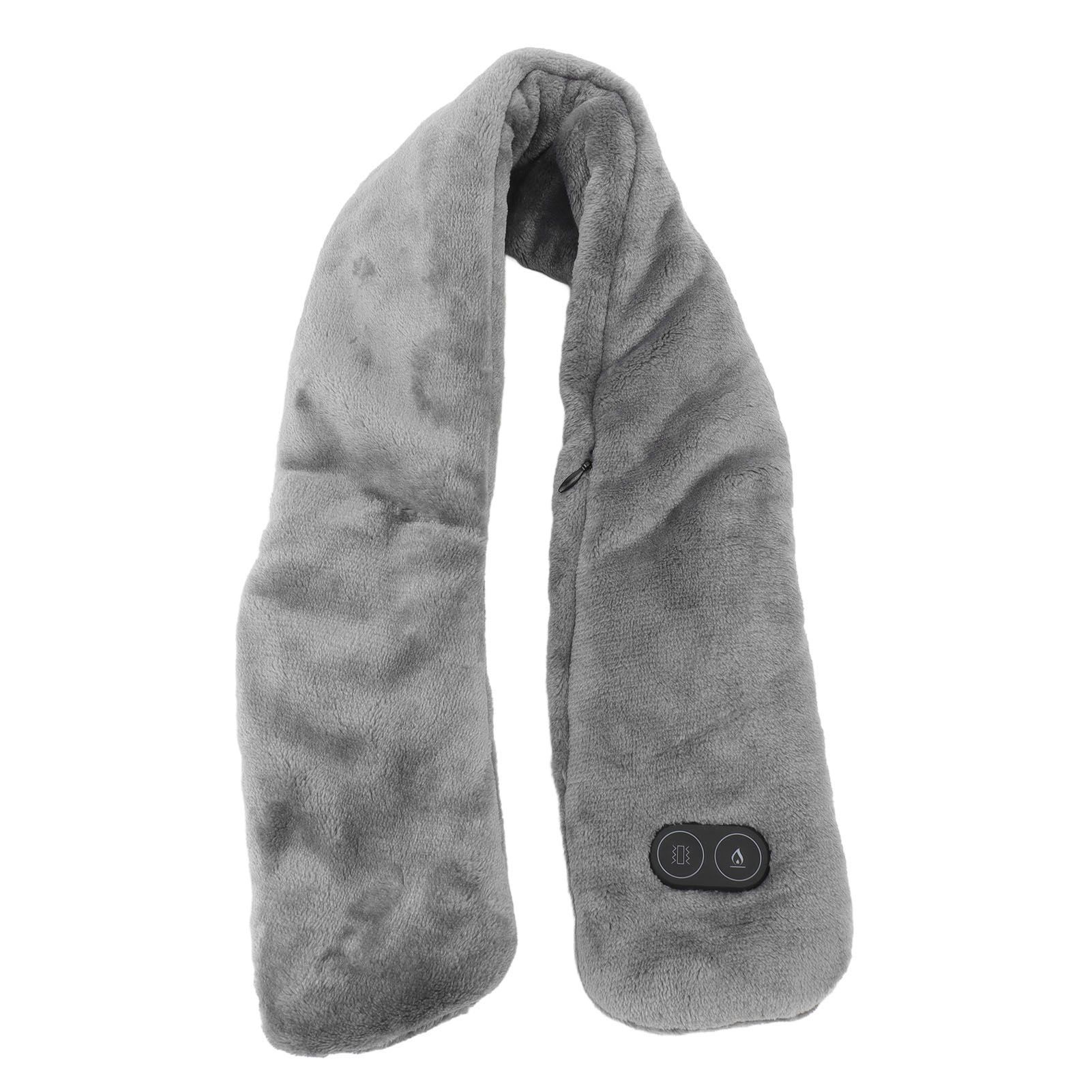 Heating Scarf USB Powered Soft Warm Soreness Relief Vibration Massage Pure view 3