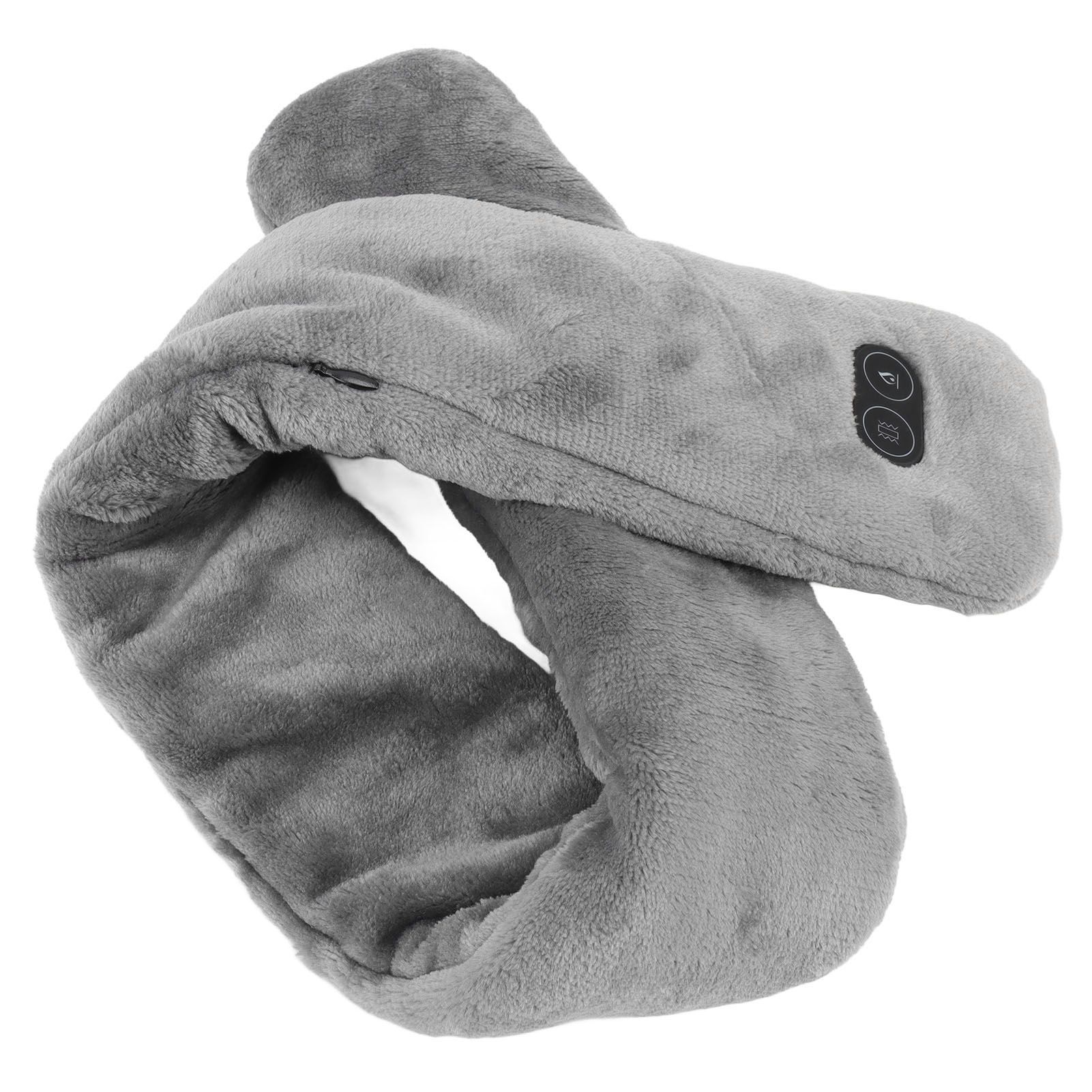 Heating Scarf USB Powered Soft Warm Soreness Relief Vibration Massage Pure view 5