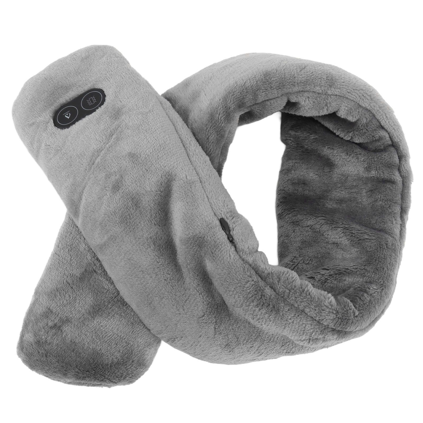 Heating Scarf USB Powered Soft Warm Soreness Relief Vibration Massage Pure view 7