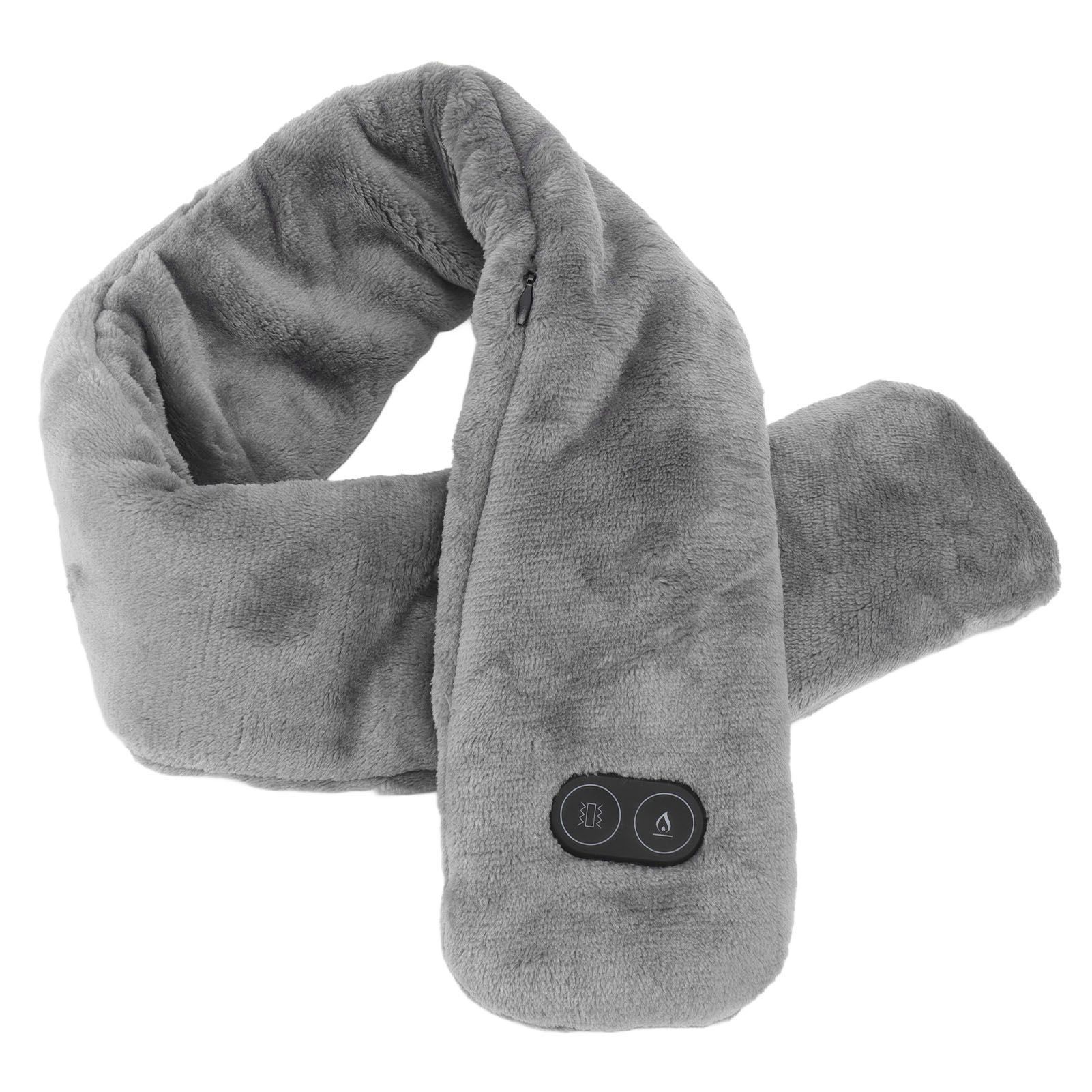Heating Scarf USB Powered Soft Warm Soreness Relief Vibration Massage Pure view 9