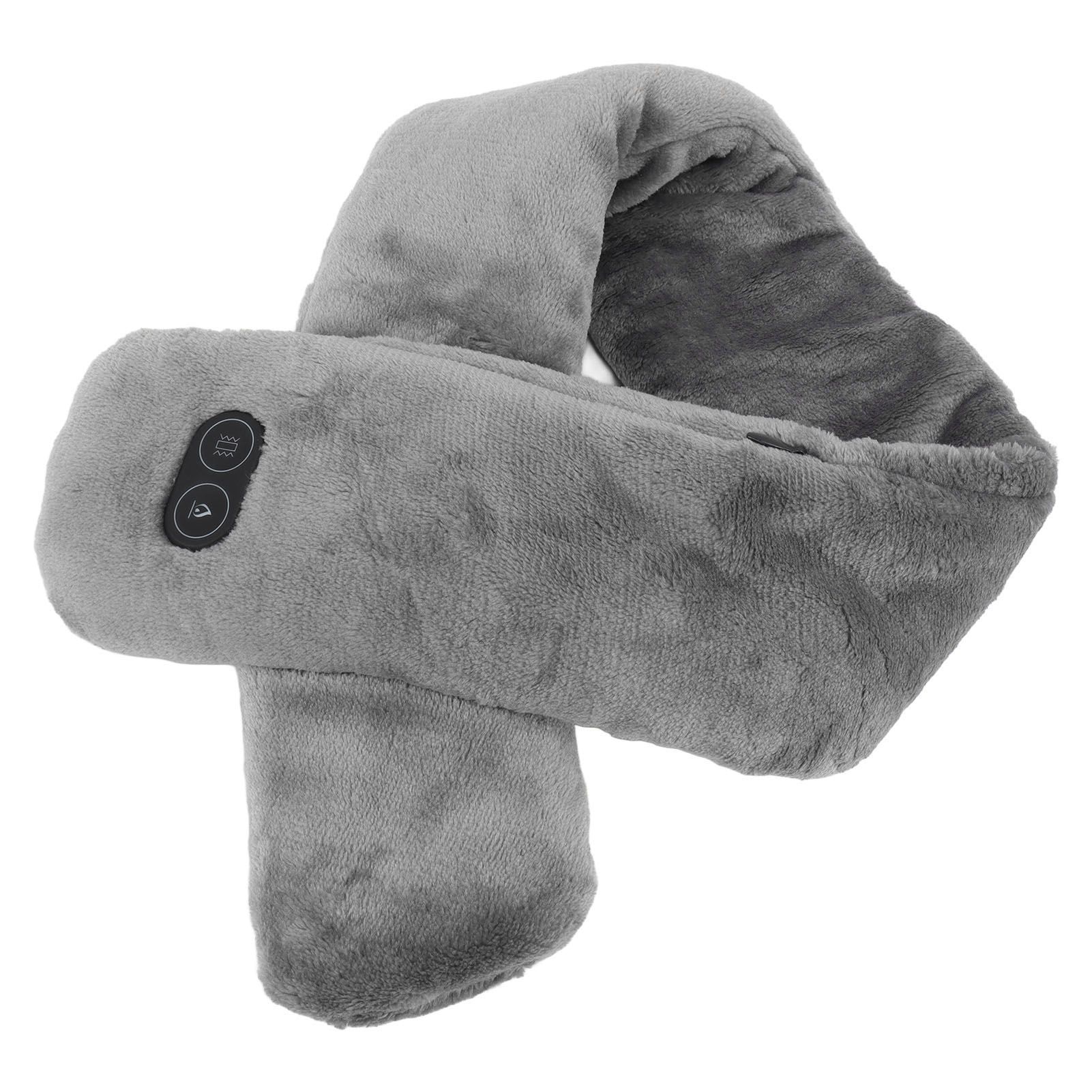 Heating Scarf USB Powered Soft Warm Soreness Relief Vibration Massage Pure view 10