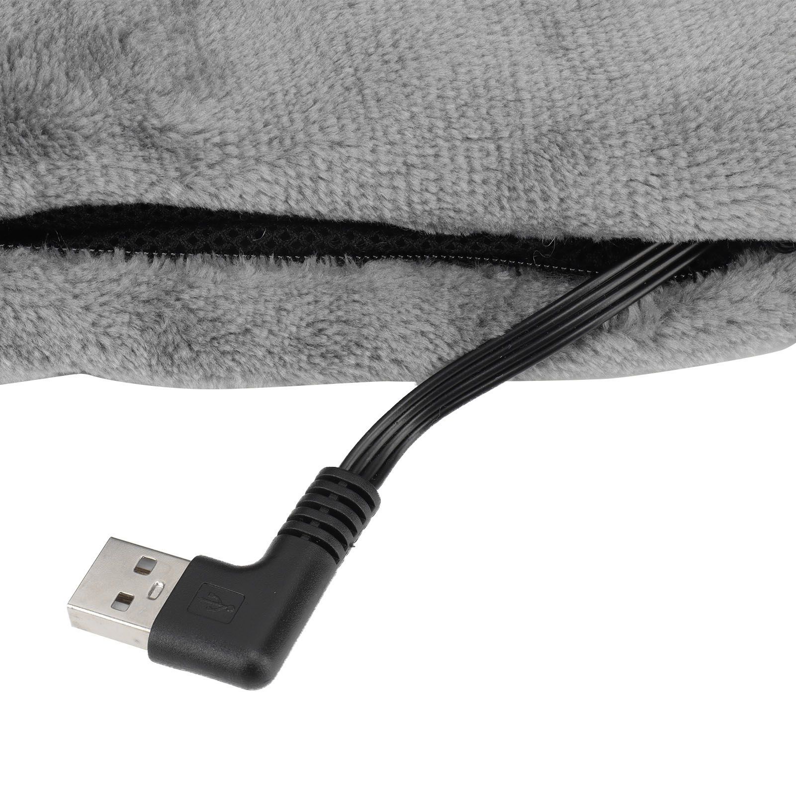 Heating Scarf USB Powered Soft Warm Soreness Relief Vibration Massage Pure view 13