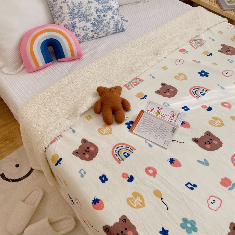 Children's Blanket Cute Cartoon Soft Comfortable Kids Blanket for Home Office view 4