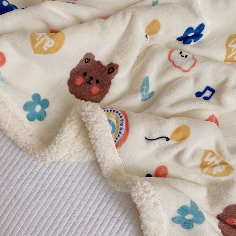Children's Blanket Cute Cartoon Soft Comfortable Kids Blanket for Home Office view 5