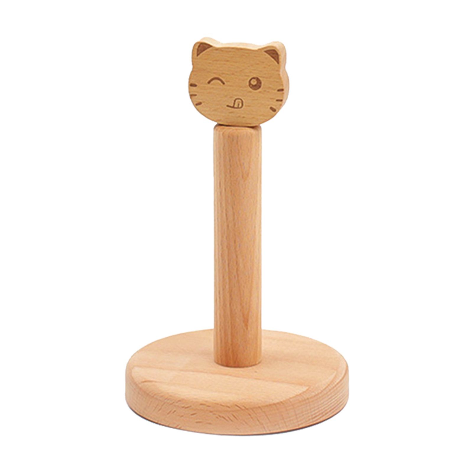 Wooden Tissue Holder Cute Animals Shape Facial Napkin Stand Toilet Paper
