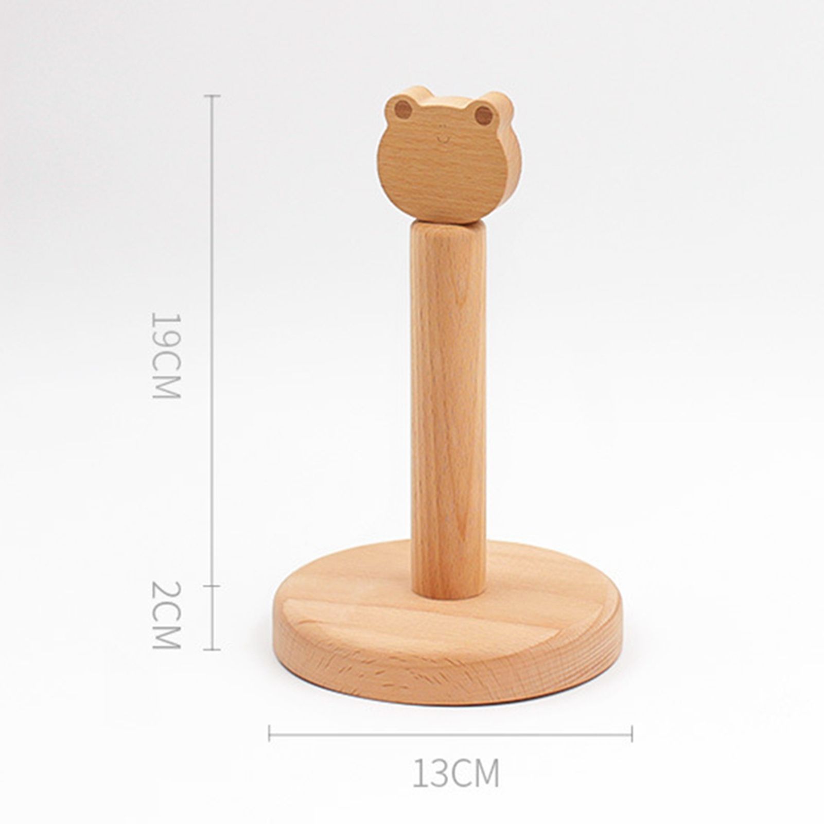 Wooden Tissue Holder Cute Animals Shape Facial Napkin Stand Toilet Paper view 2