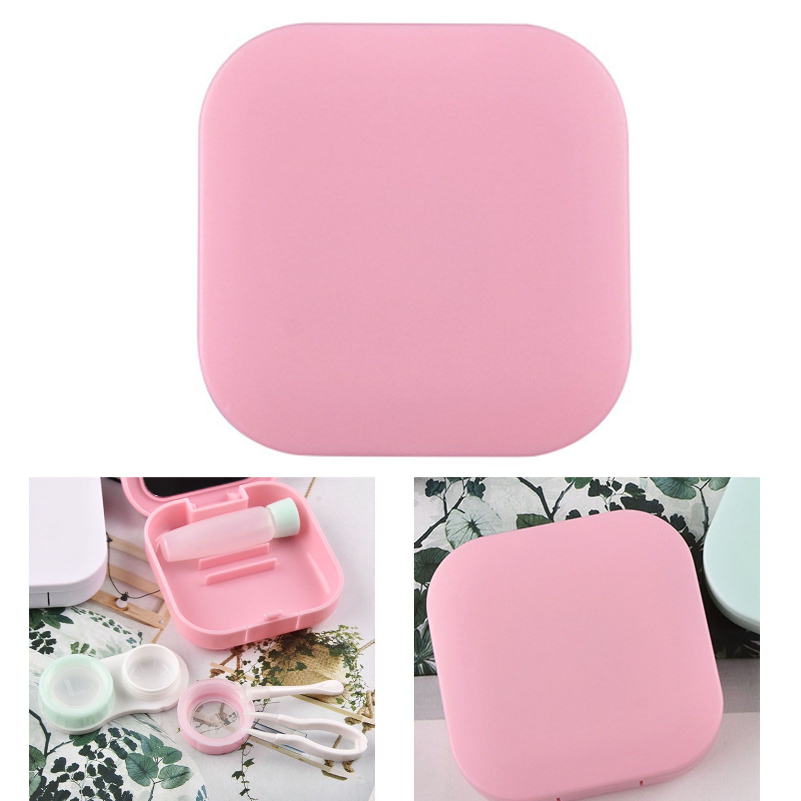 Contact Lens Box Plastic Leakage Proof Dustproof Portable Square Contact Lens view 3