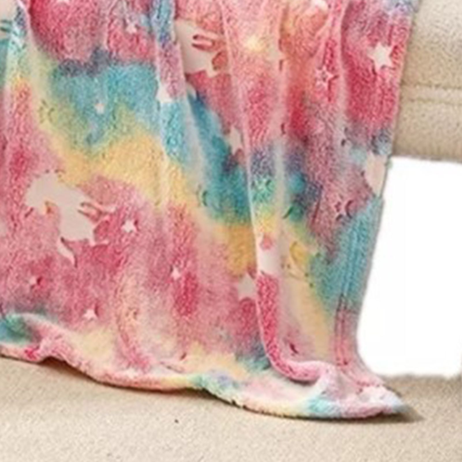 Flannel Blanket Colorful Animal Style Double Sided Luminous Flannel Blanket view 8