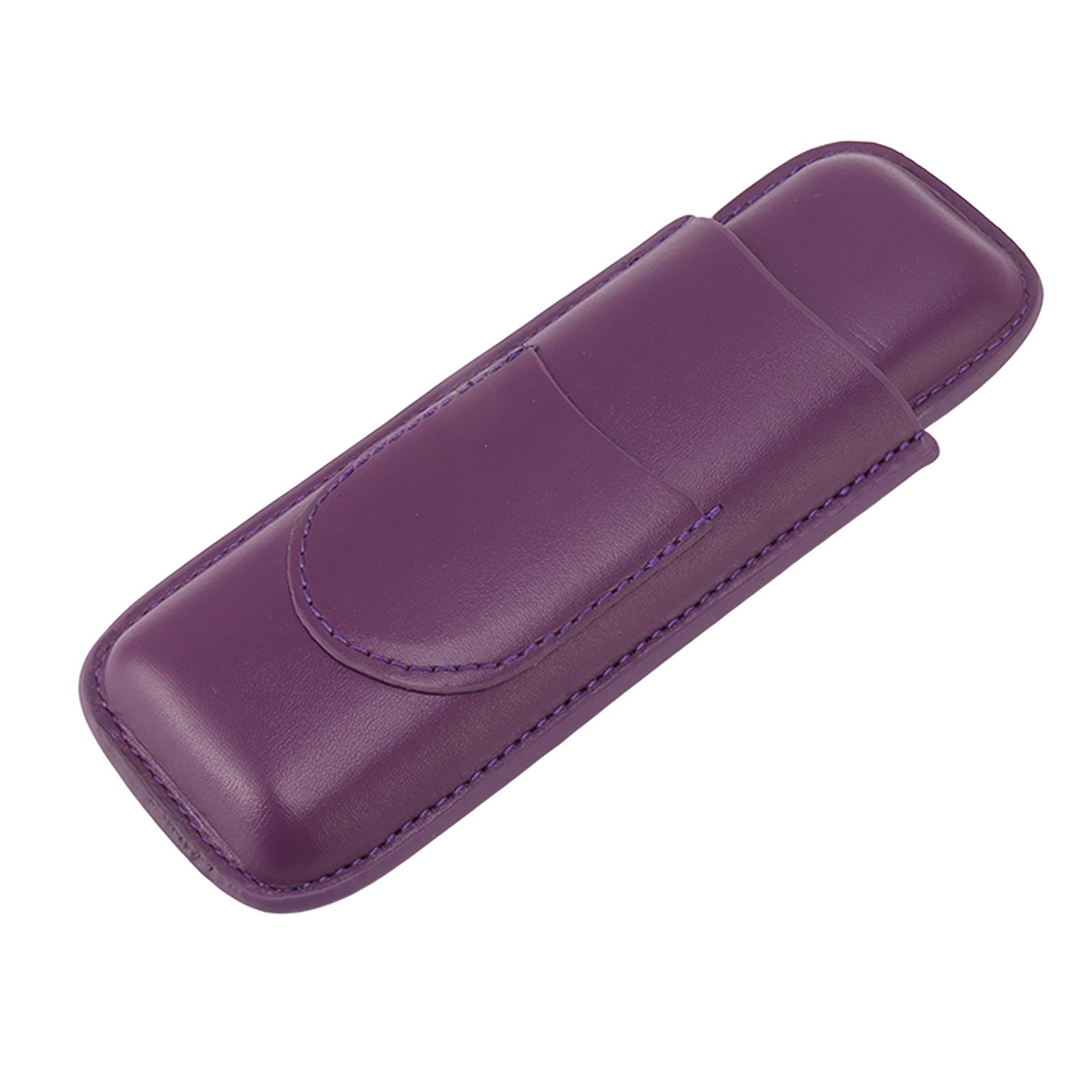 Cigar Case Elegant Vintage Hand Crafted Slim Portable 2 Fingers Cigar Holder view 3