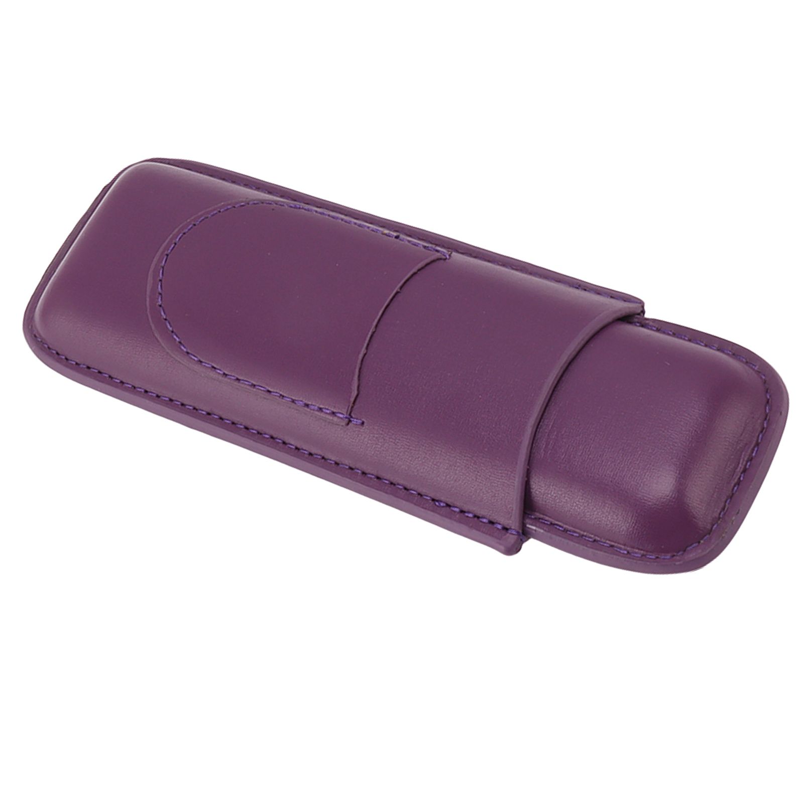 Cigar Case Elegant Vintage Hand Crafted Slim Portable 2 Fingers Cigar Holder view 4
