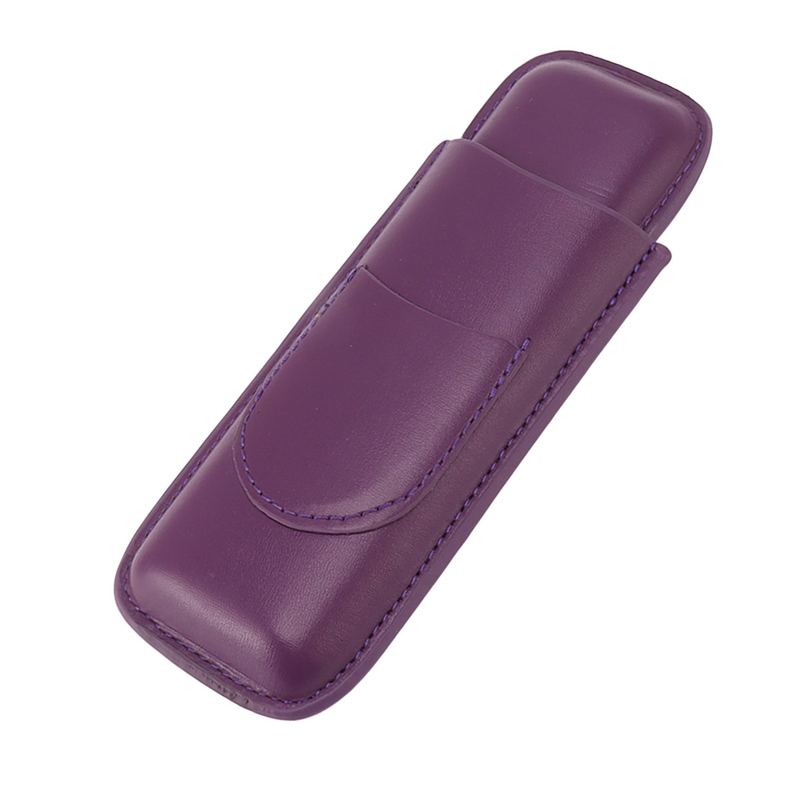 Cigar Case Elegant Vintage Hand Crafted Slim Portable 2 Fingers Cigar Holder view 5