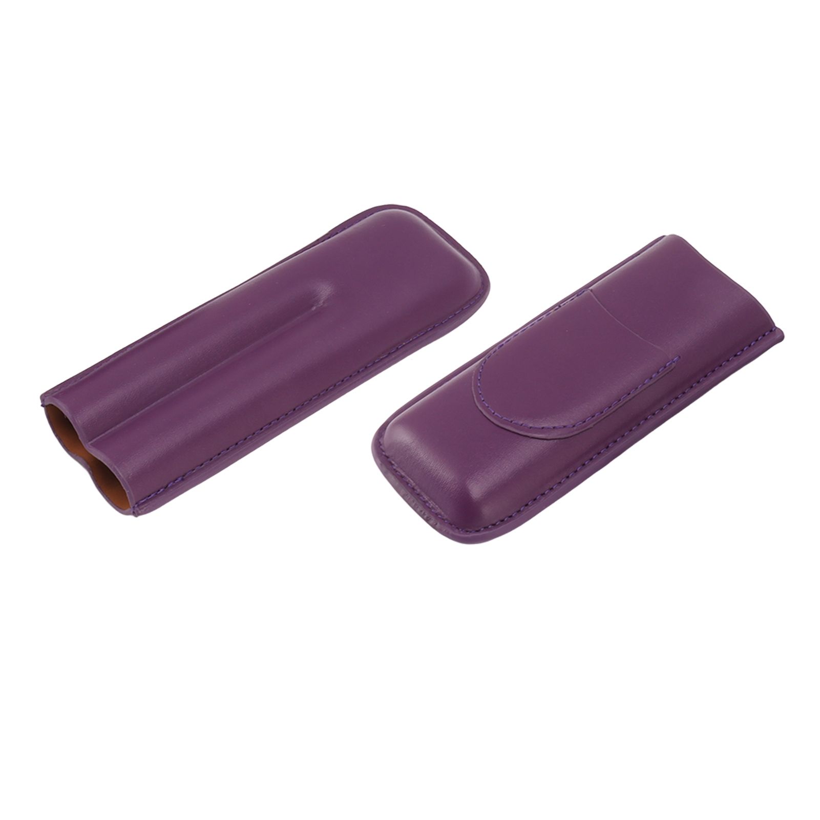 Cigar Case Elegant Vintage Hand Crafted Slim Portable 2 Fingers Cigar Holder view 9