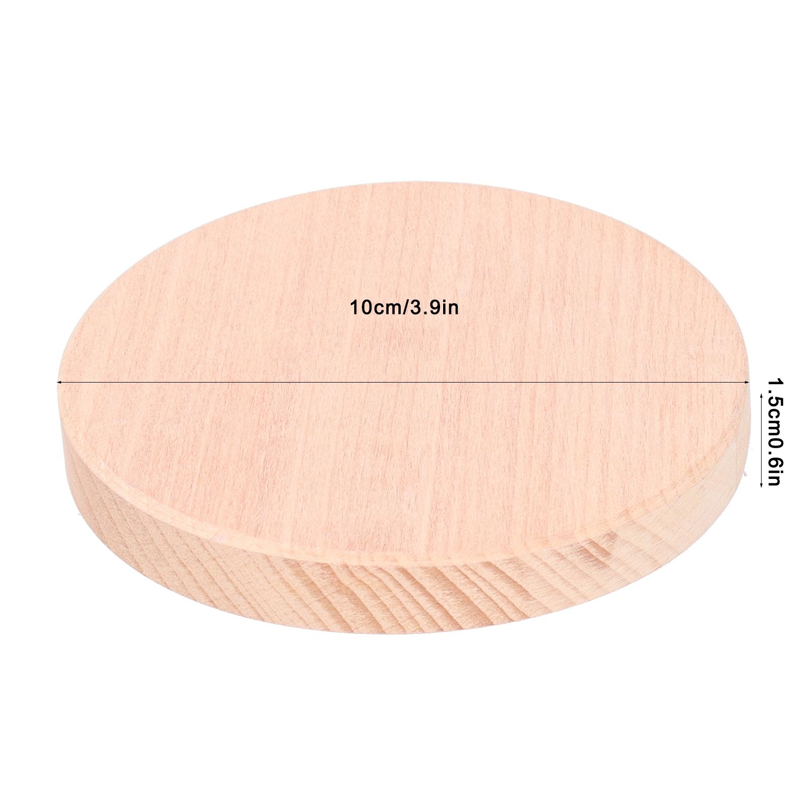 Round Wood Coaster Placemat Round Heat Resistant Drink Mat Cup Pad for Home view 12