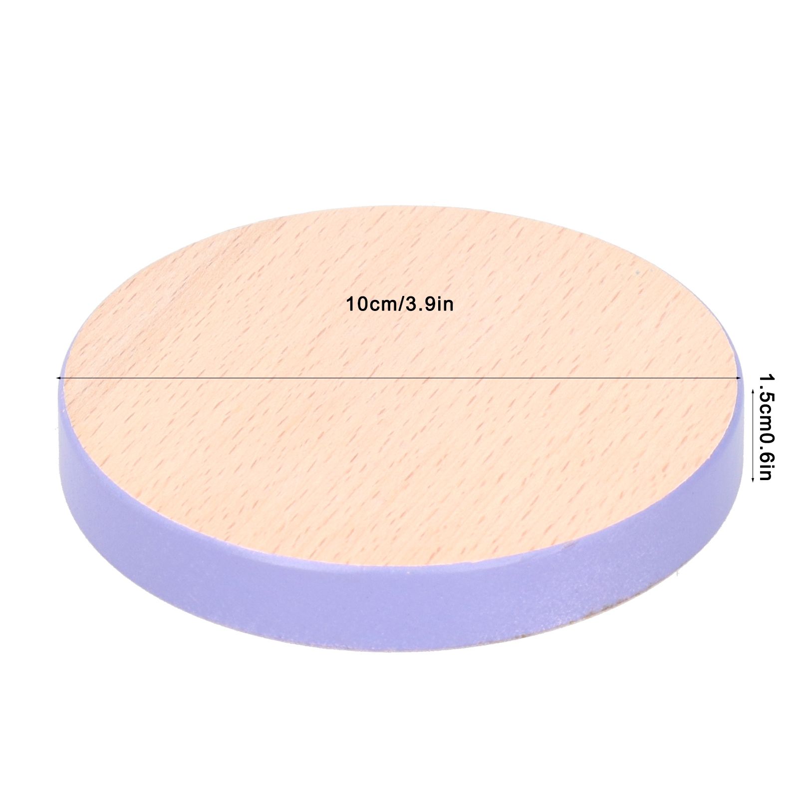 Round Wood Coaster Placemat Round Heat Resistant Drink Mat Cup Pad for Home view 12