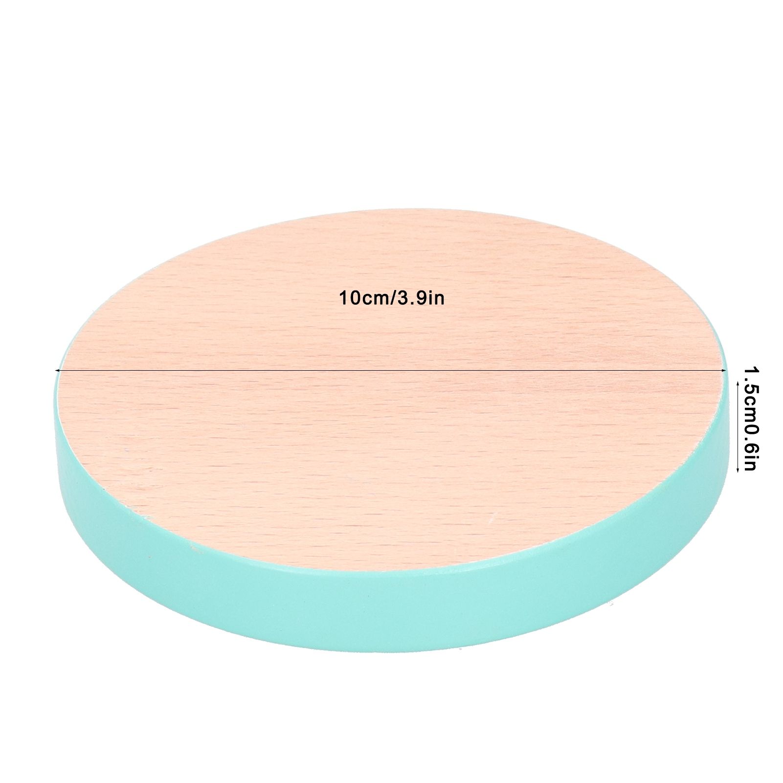 Round Wood Coaster Placemat Round Heat Resistant Drink Mat Cup Pad for Home view 12