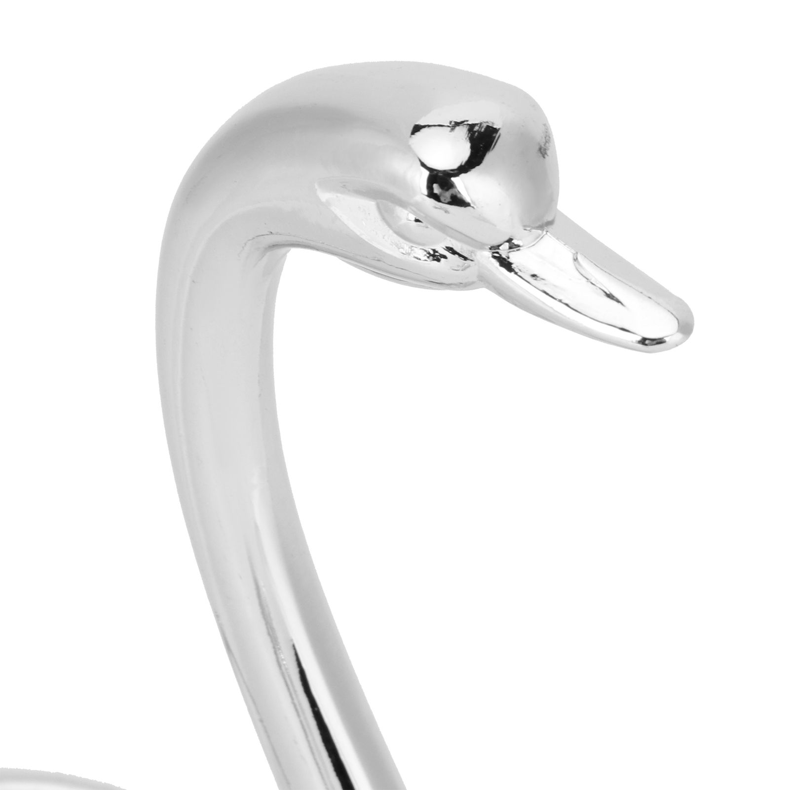 7Pcs/Set Zinc Alloy Dinnerware Swan Holder Tableware with 3 Spoons 3 Forks view 12