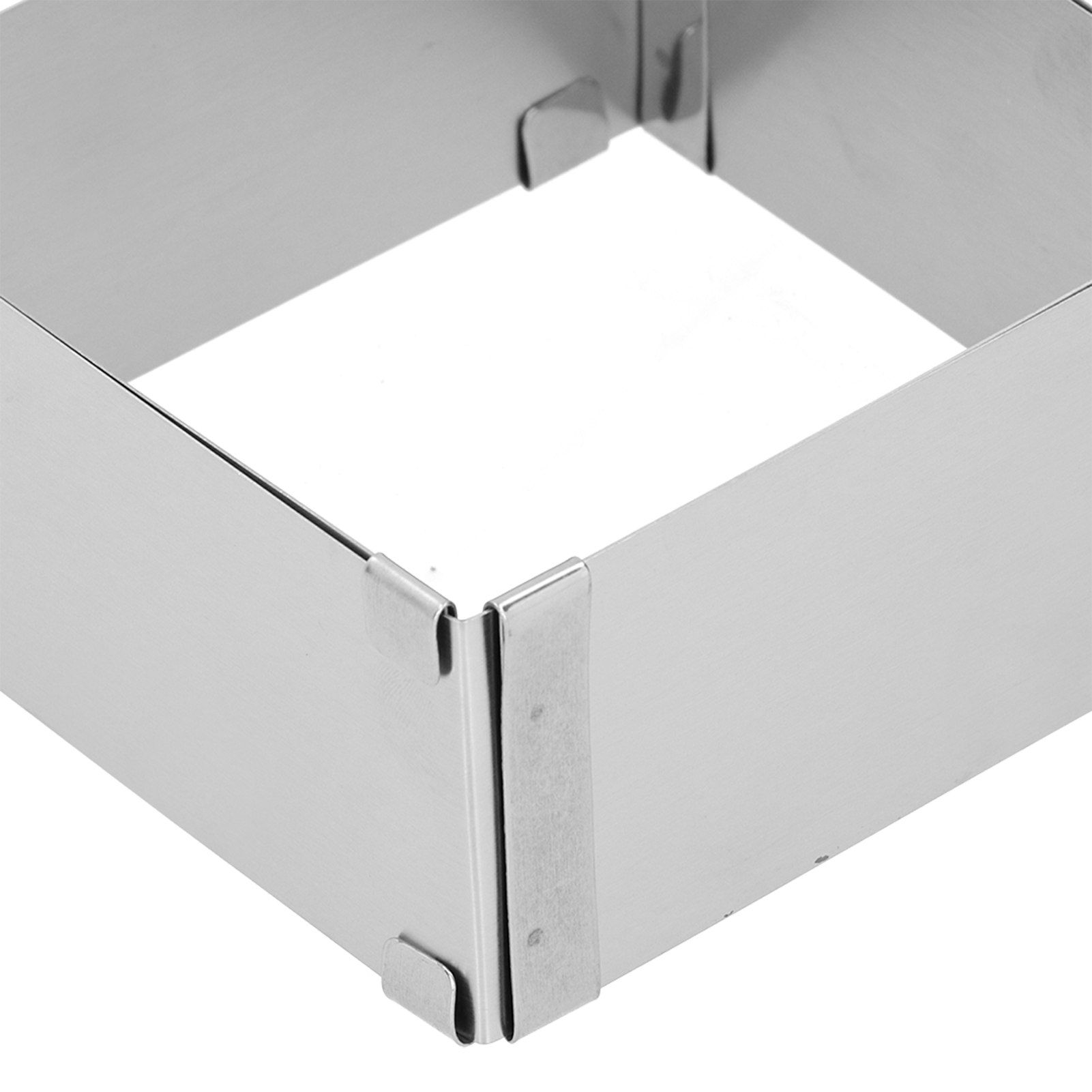 Stainless Steel Square Mousse Ring Retractable Biscuits Cake Mold Kitchen DIY view 11