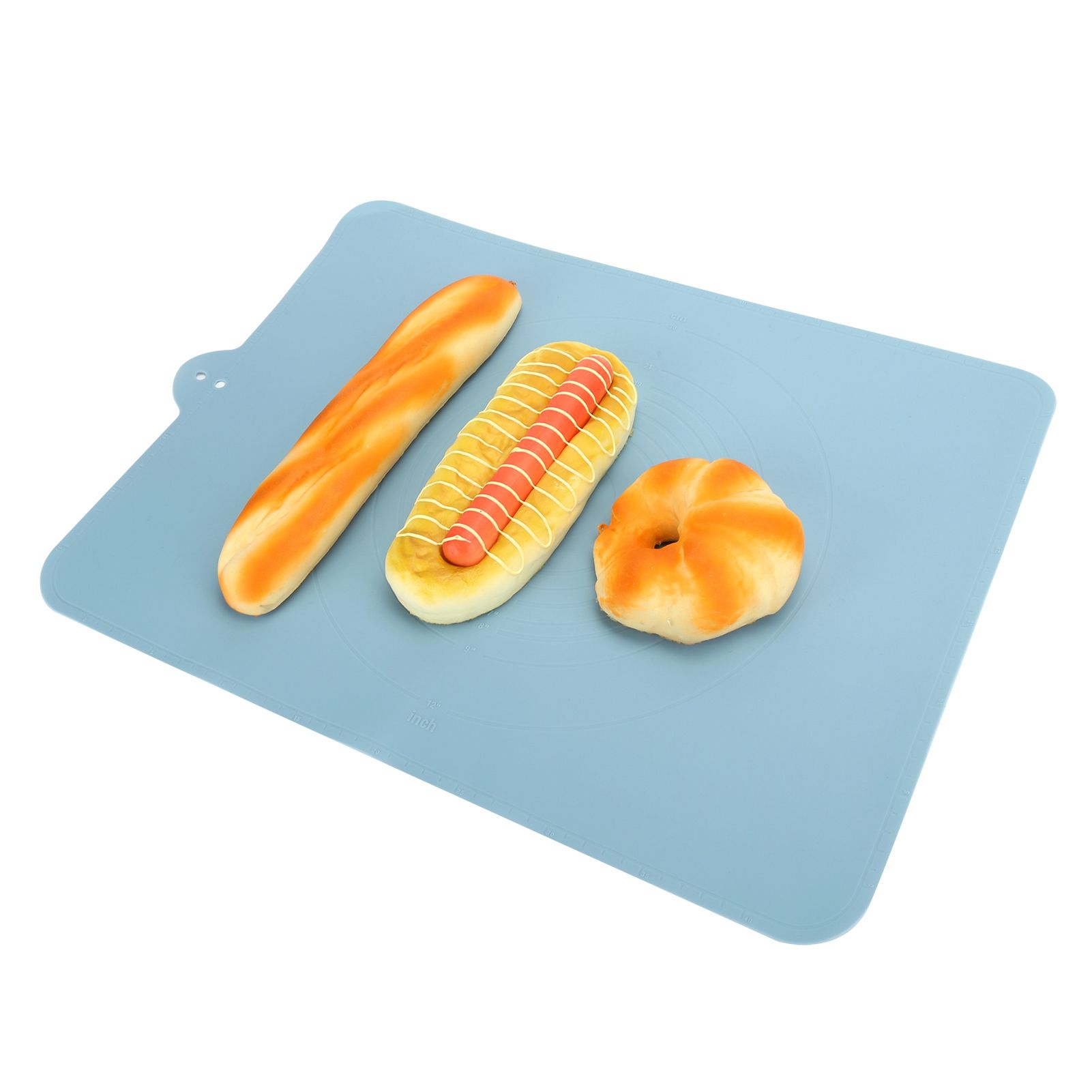 Blue Silicone Dough Kneading Pad NonStick Thicken Cookies Baking Mat Kitchen view 9