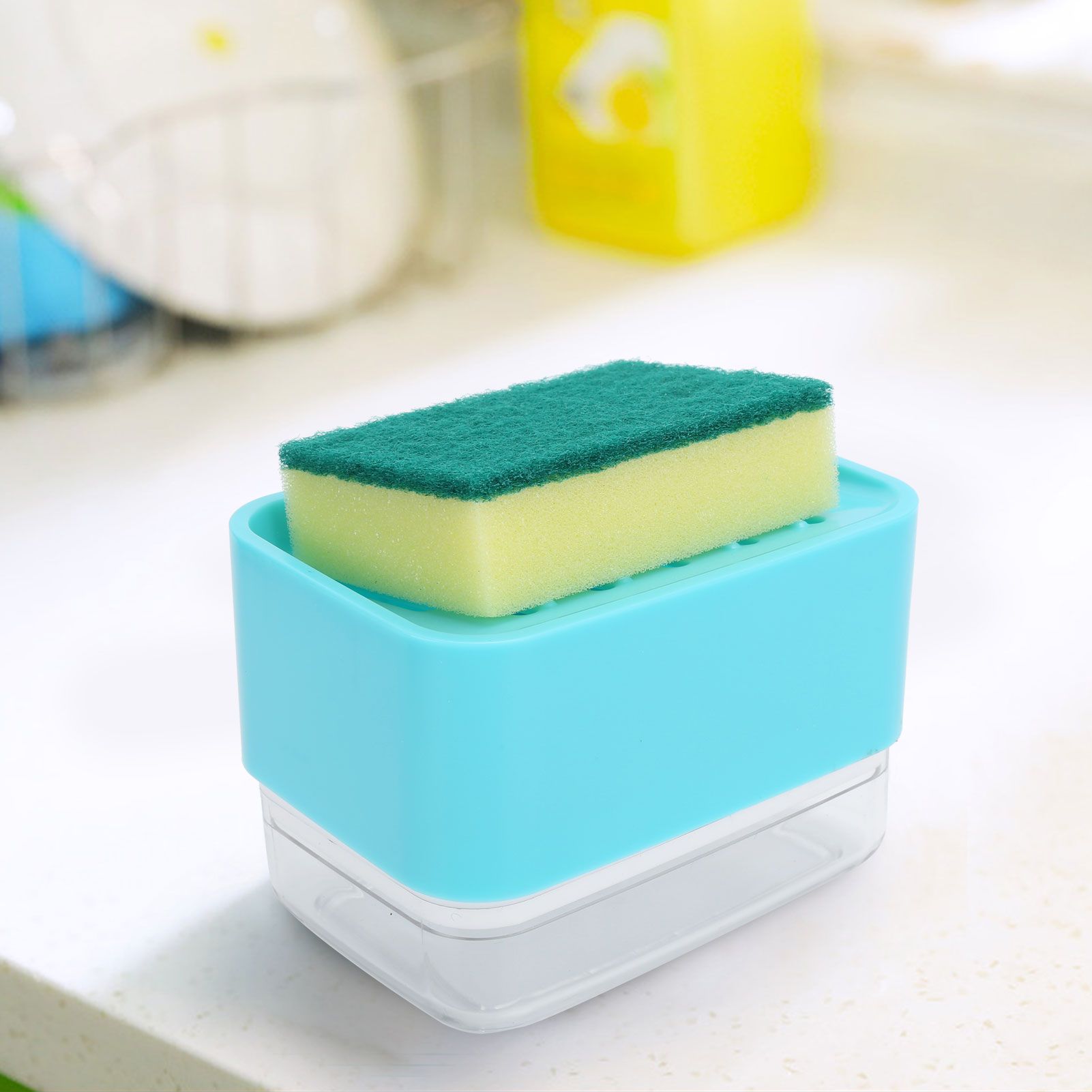 Dish Soap Dispenser Press Type Automatic Liquid Soap Dispenser for Kitchen view 14