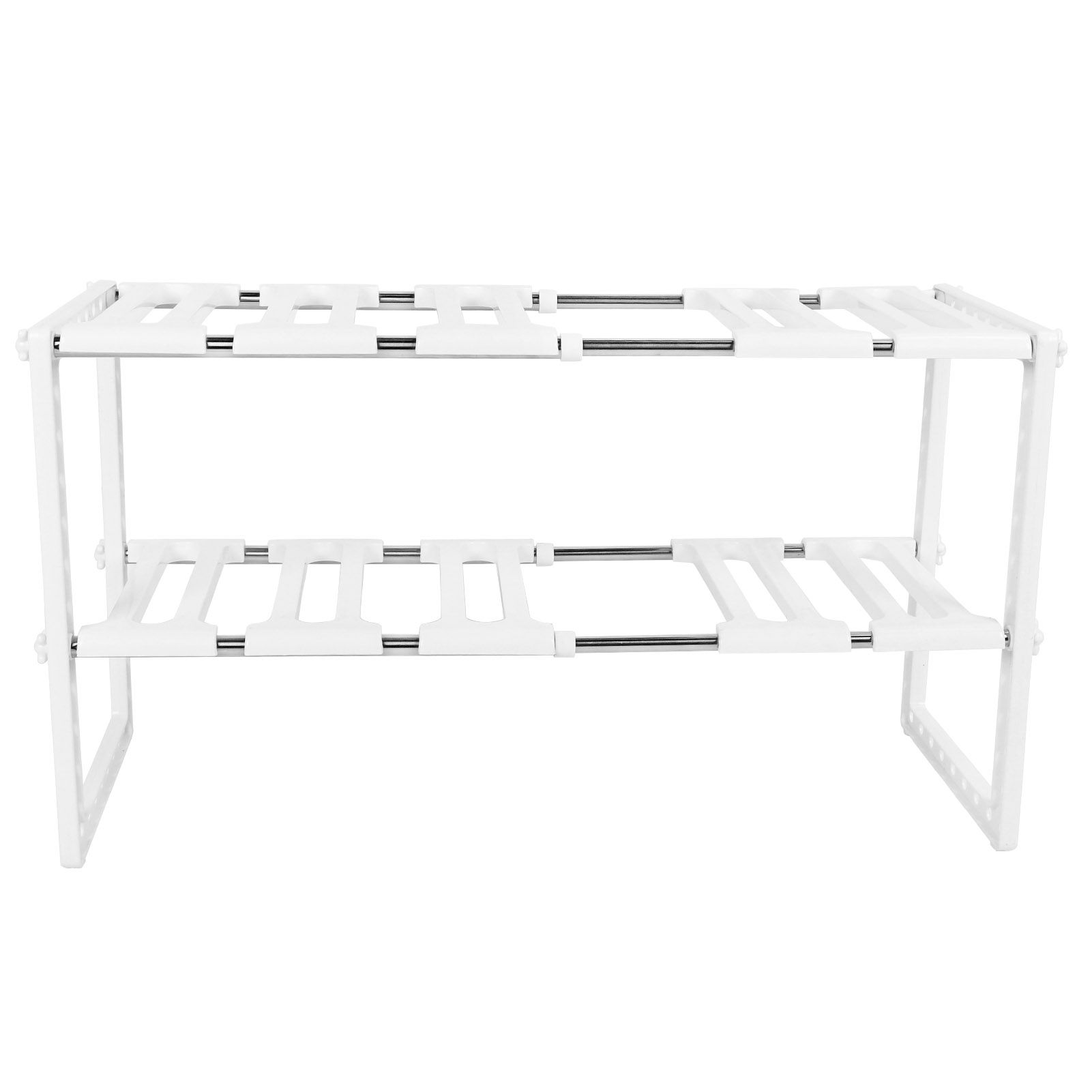 2‑Tier Sink Rack Cabinet Organizer Storage Telescopic Shelf Kitchen Bathroom view 5