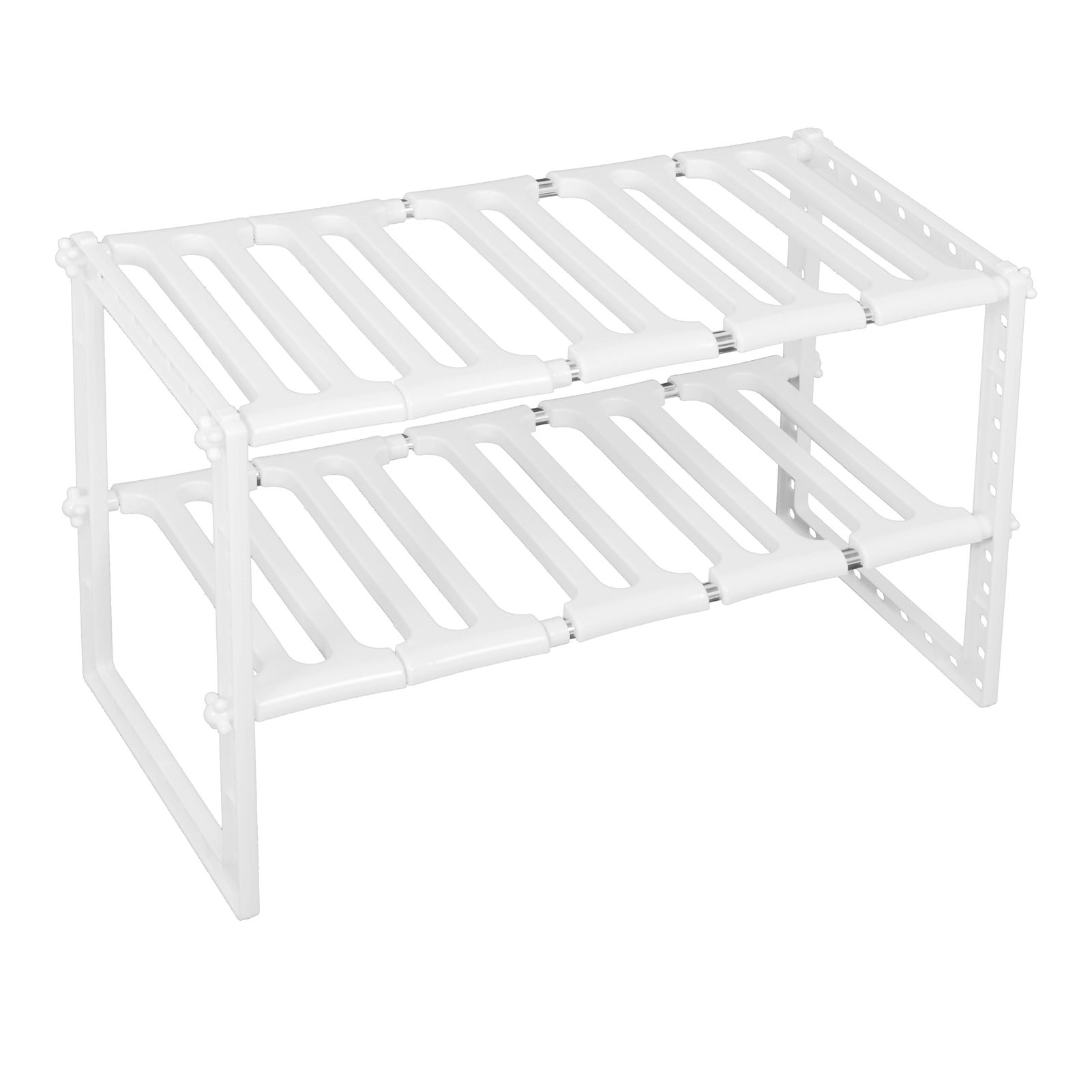 2‑Tier Sink Rack Cabinet Organizer Storage Telescopic Shelf Kitchen Bathroom view 7