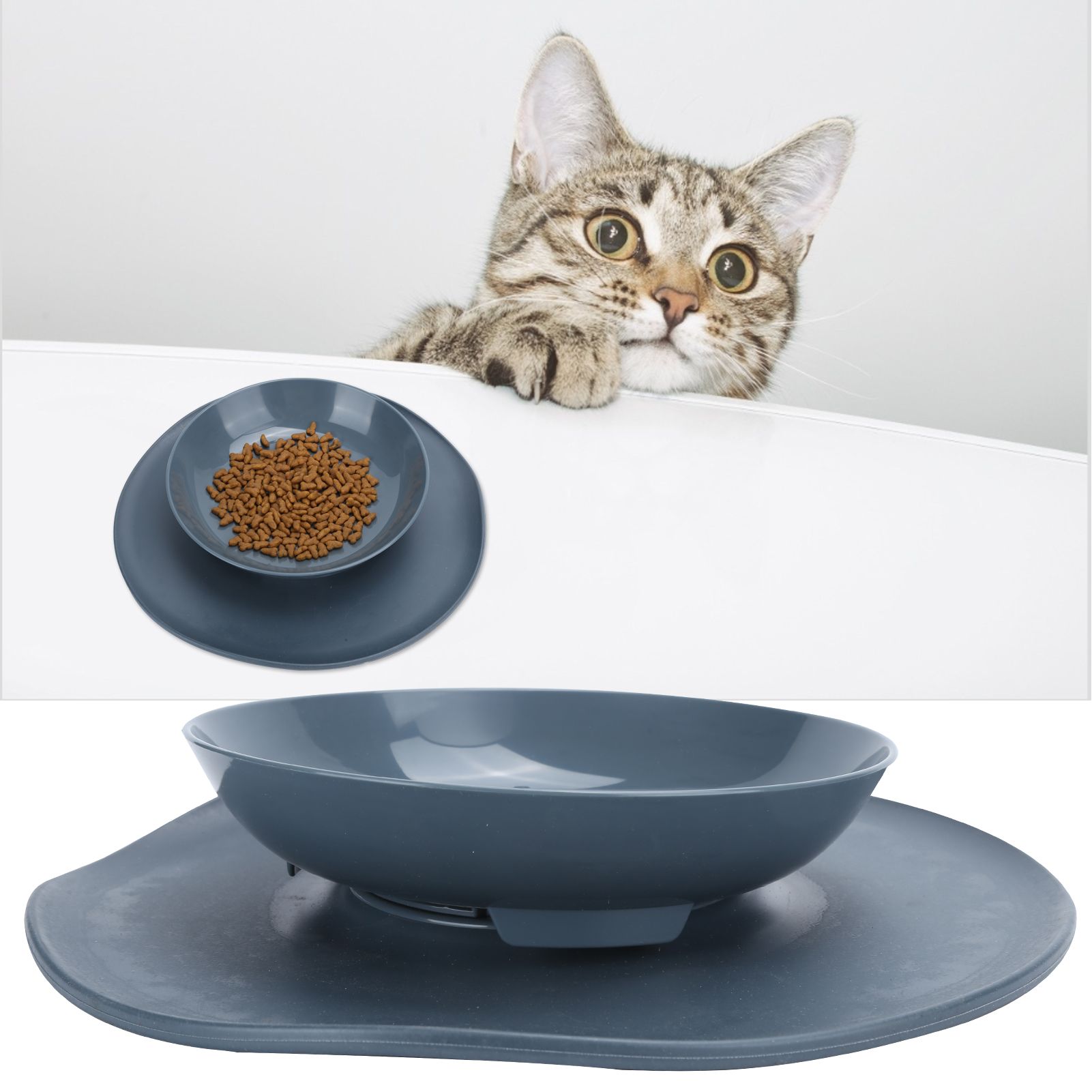 Dog Feeding Bowls Non Slip Anti-Spill Pet Bowl Detachable Pet Feeder Cat view 10