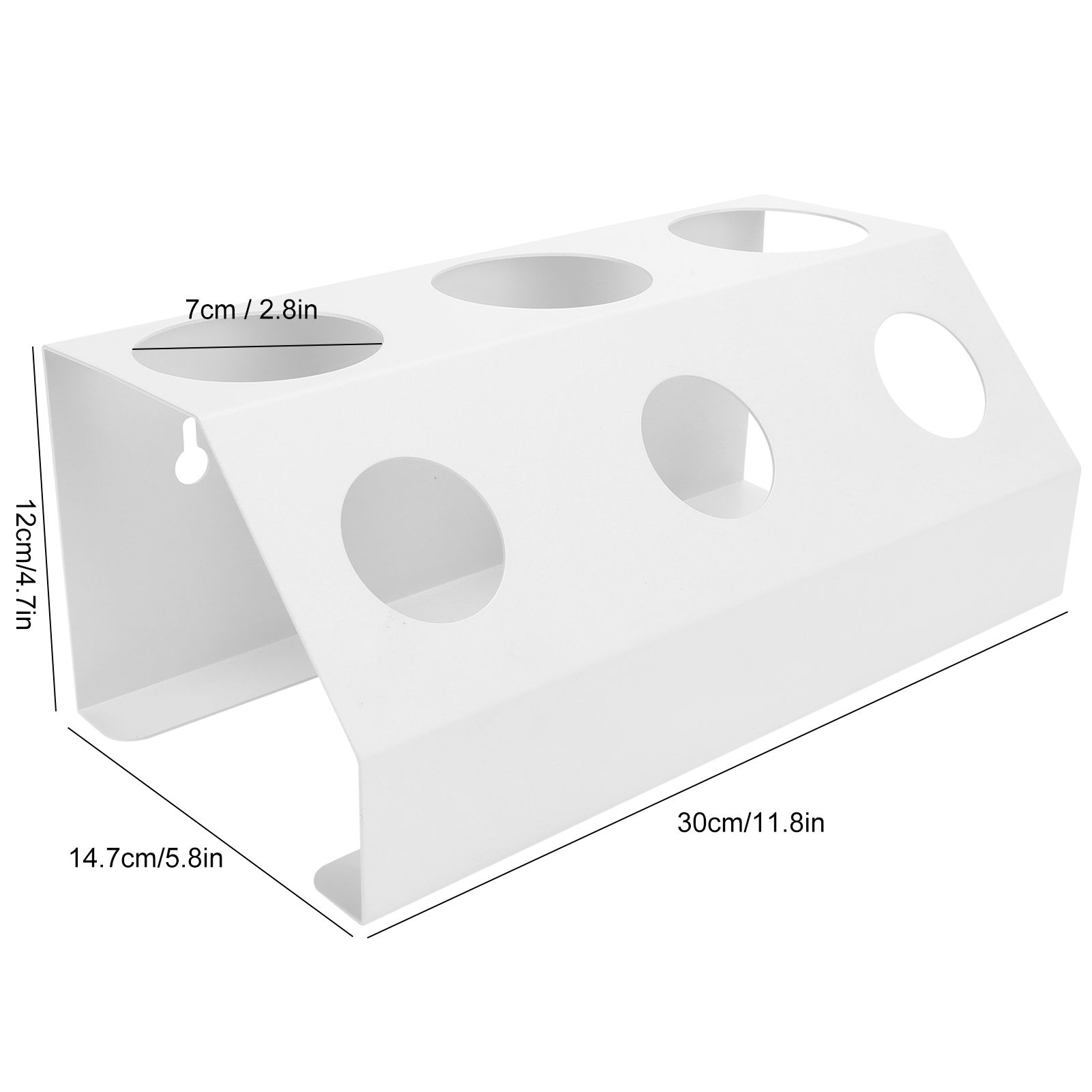 Soda Bottle Drainer Tabletop 3 Holes Bottles Draining Rack with Pad for view 15